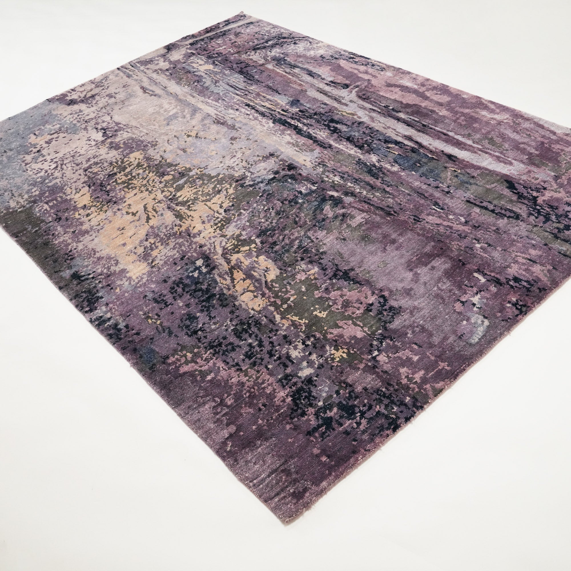 Maison Series Handwoven Abstract Pattern Bamboo Rug