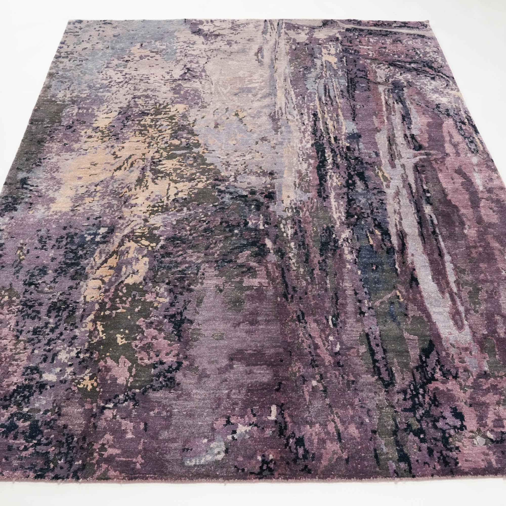 Maison Series Handwoven Abstract Pattern Bamboo Rug