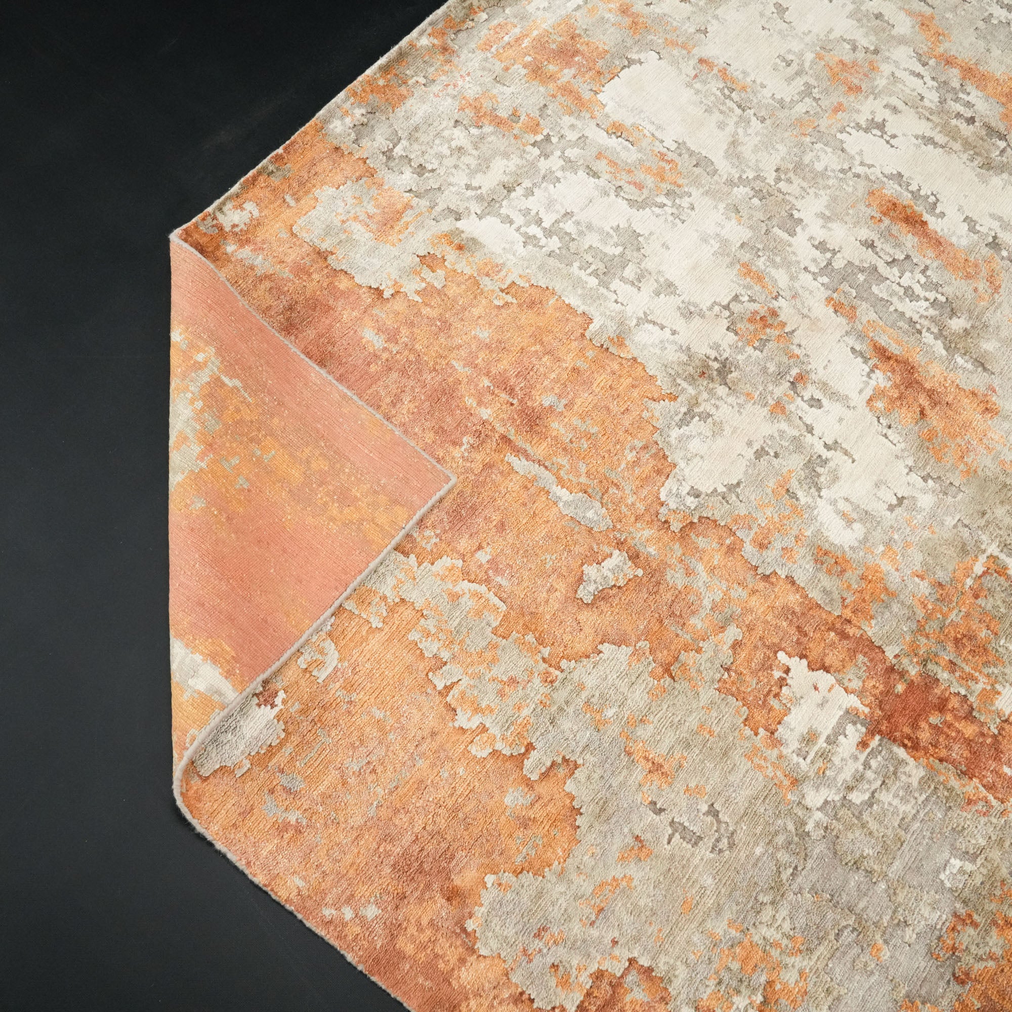 Maison Serisi El Dokuma Soyut Desenli Krem/Terra Halı