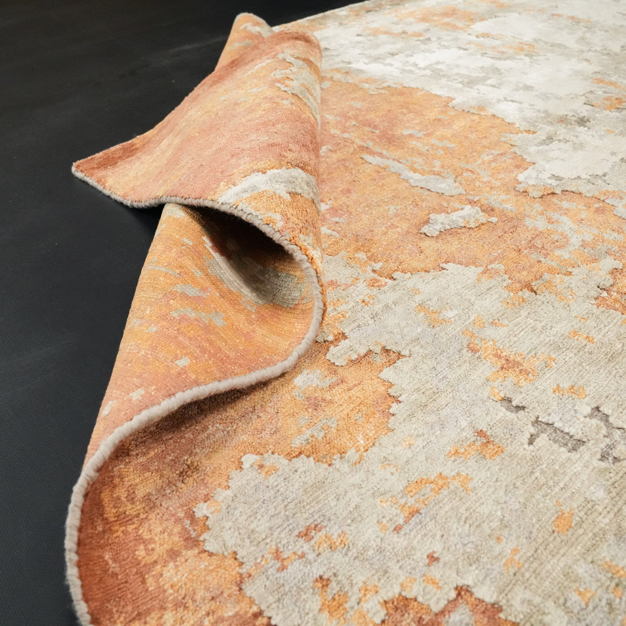 Maison Serisi El Dokuma Soyut Desenli Krem/Terra Halı