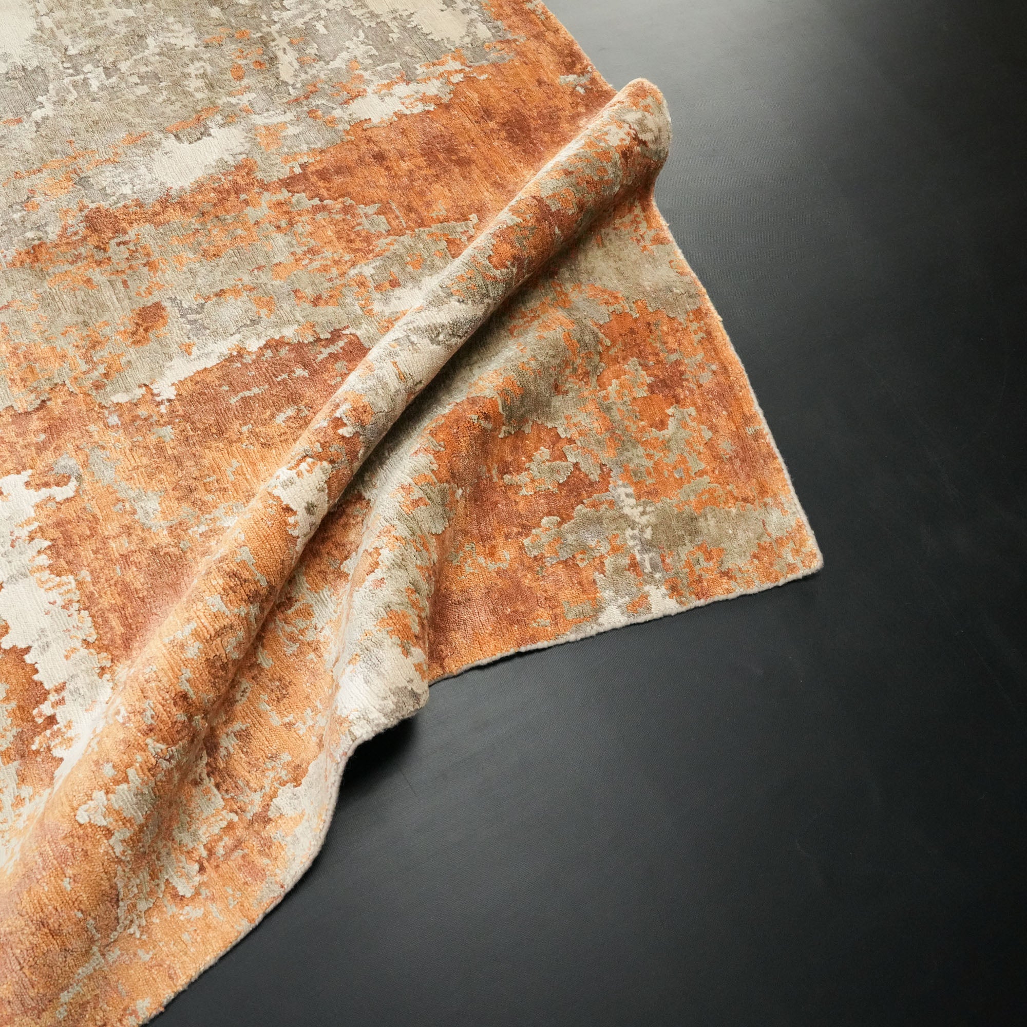 Maison Serisi El Dokuma Soyut Desenli Krem/Terra Halı