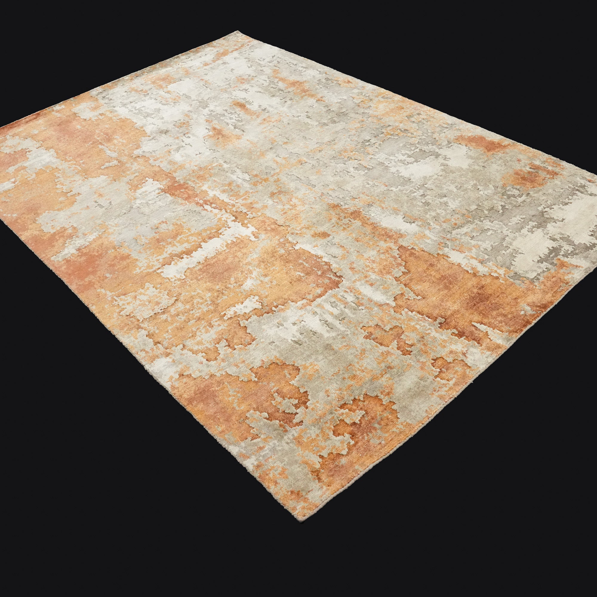 Maison Serisi El Dokuma Soyut Desenli Krem/Terra Halı