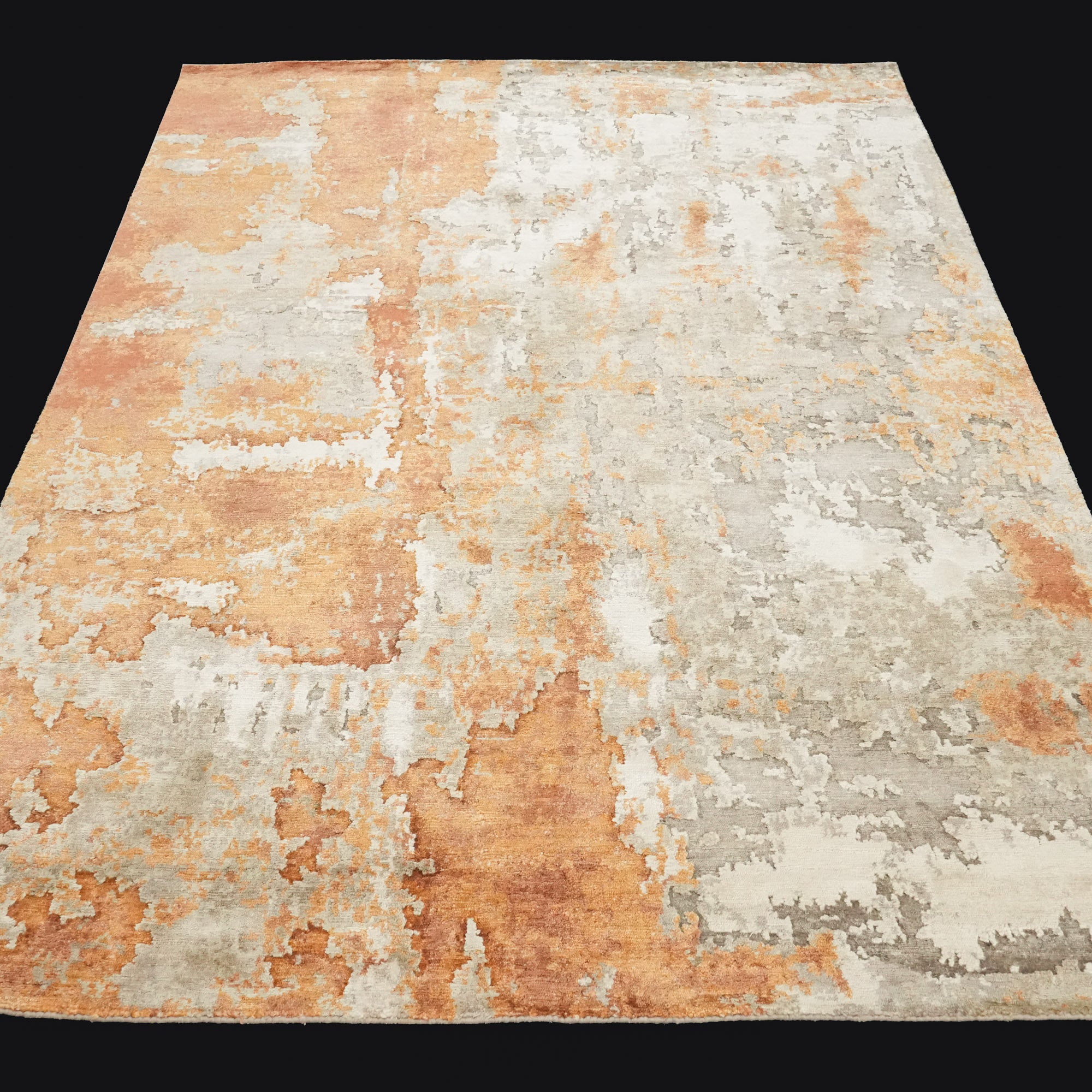 Maison Serisi El Dokuma Soyut Desenli Krem/Terra Halı