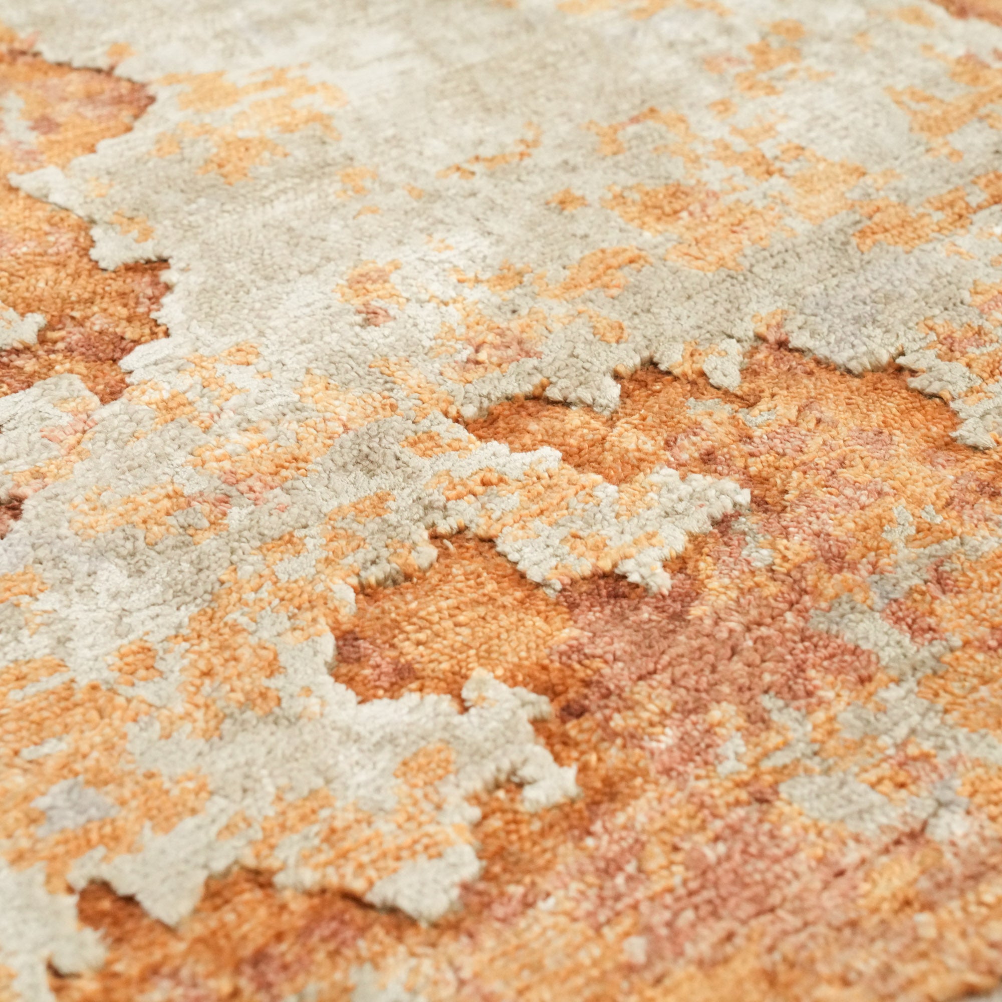 Maison Serisi El Dokuma Soyut Desenli Krem/Terra Halı