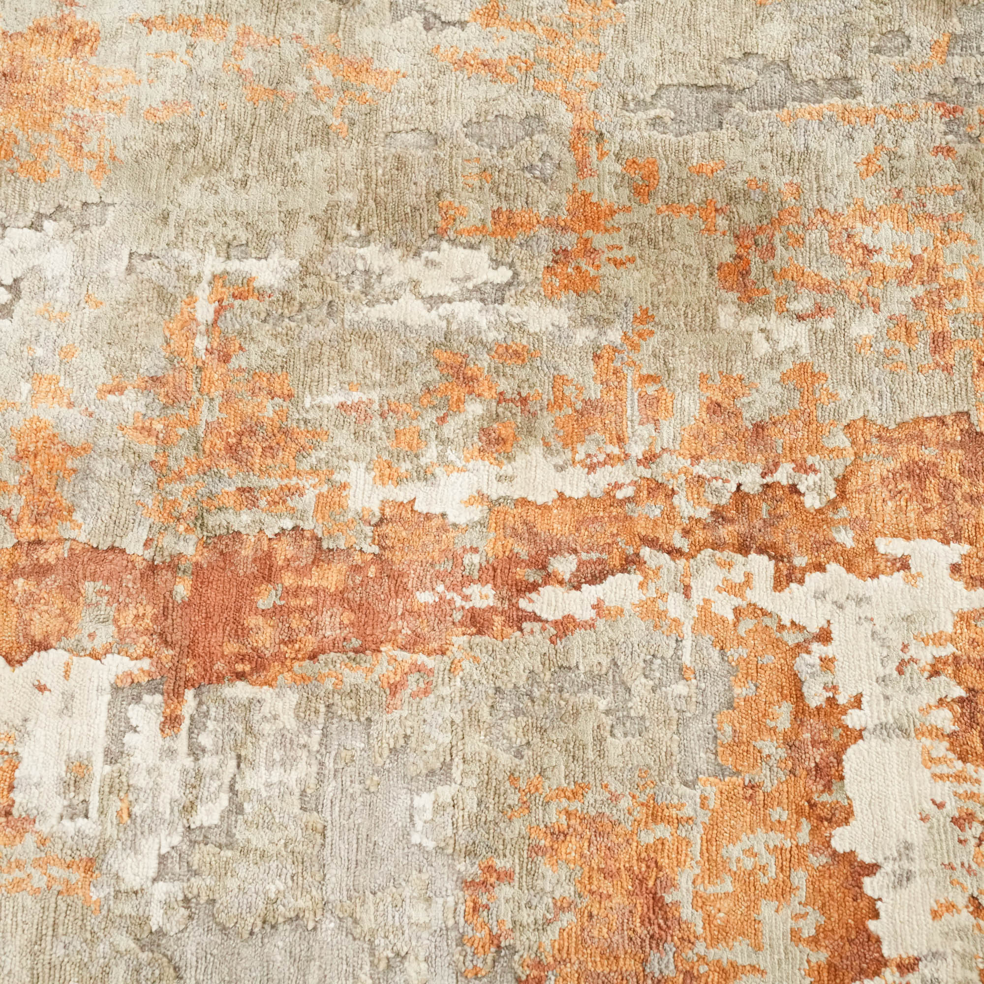 Maison Serisi El Dokuma Soyut Desenli Krem/Terra Halı