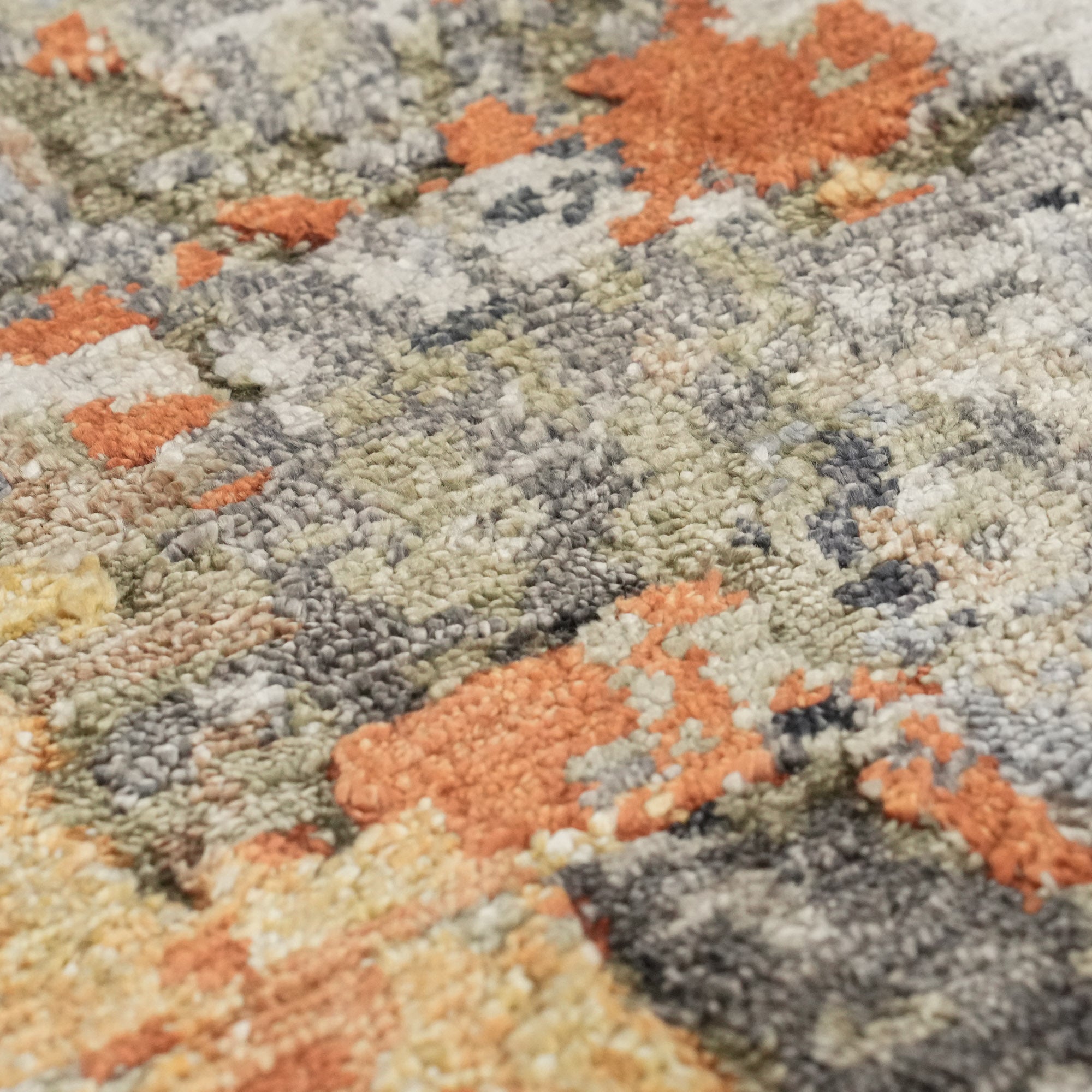 Maison Series Hand-Woven Abstract Patterned Colorful Carpet