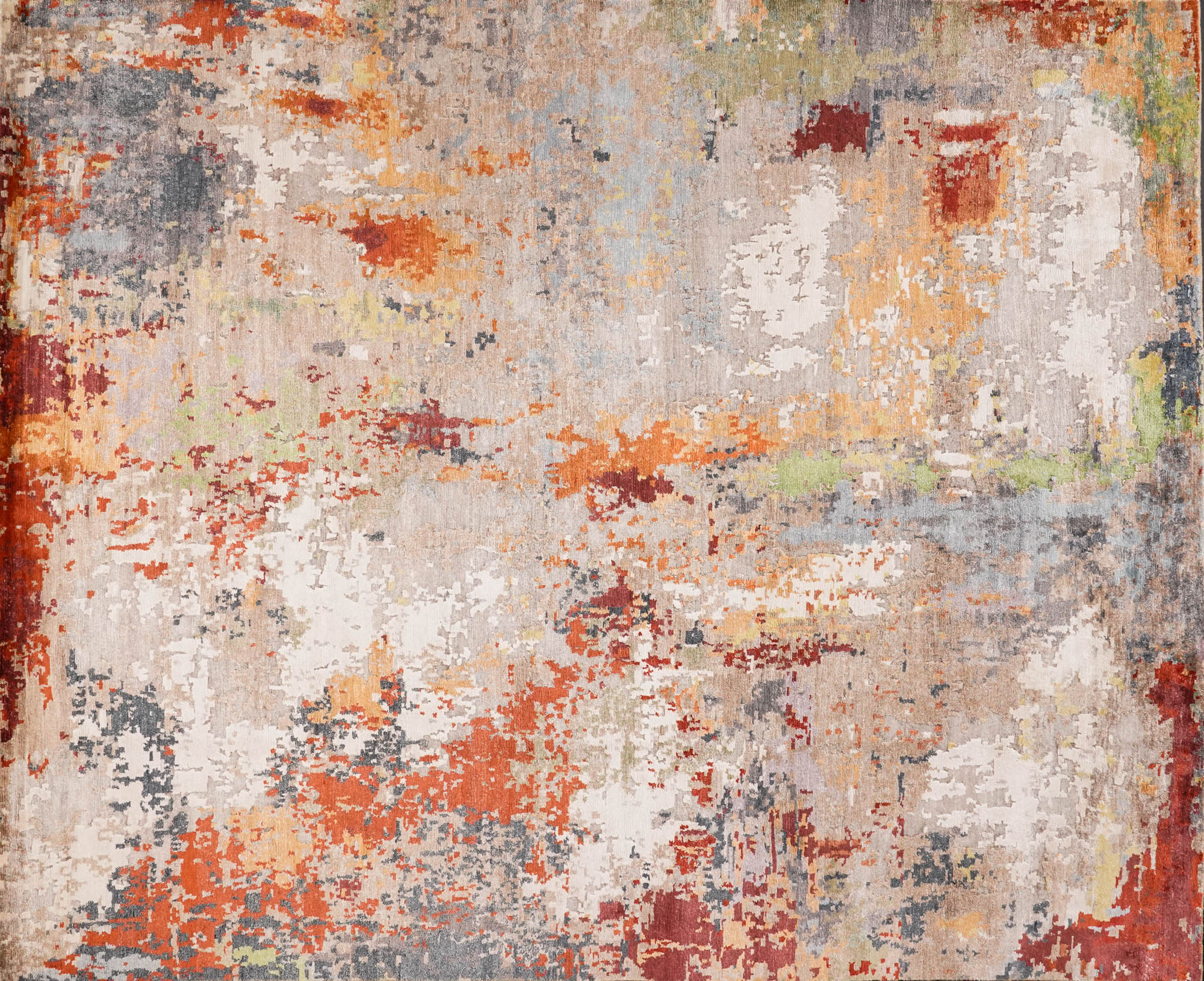 Maison Series Hand-Woven Abstract Patterned Colorful Carpet