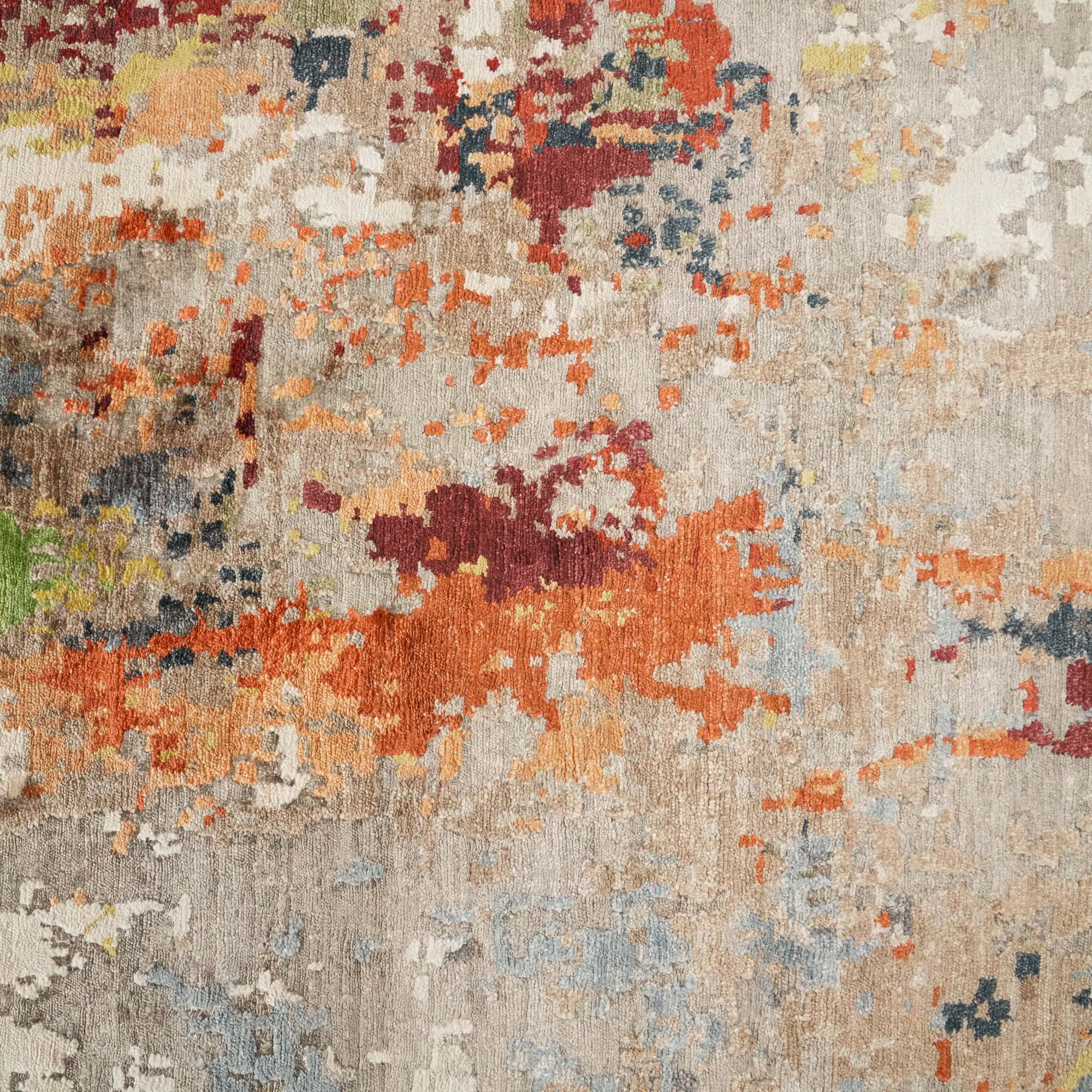 Maison Series Hand-Woven Abstract Patterned Colorful Carpet