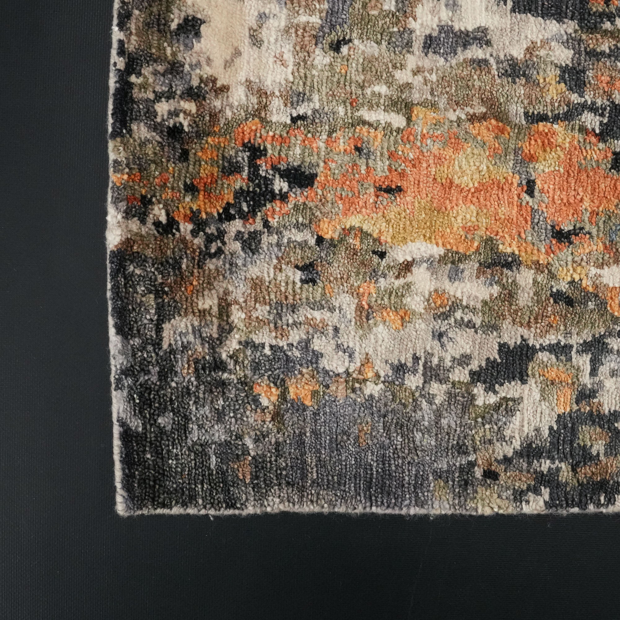 Maison Series Hand-Woven Abstract Patterned Colorful Carpet