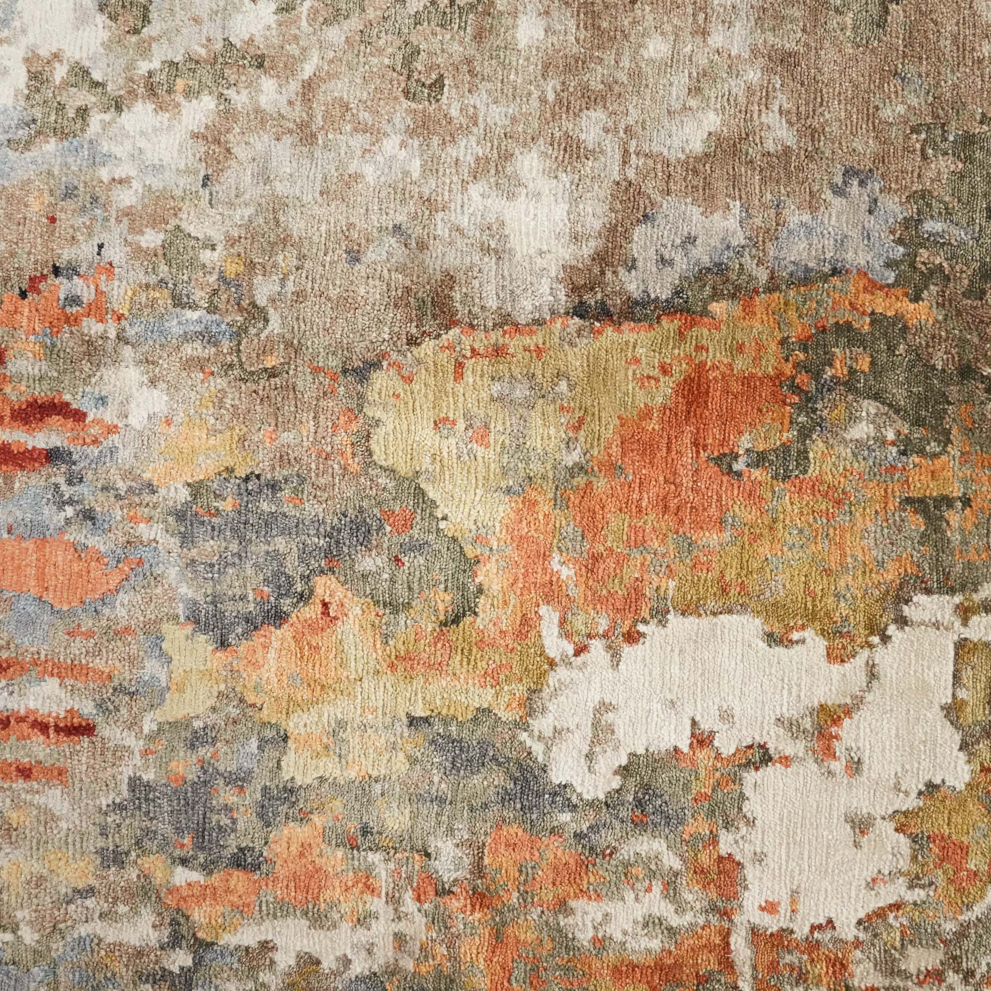 Maison Series Hand-Woven Abstract Patterned Colorful Carpet