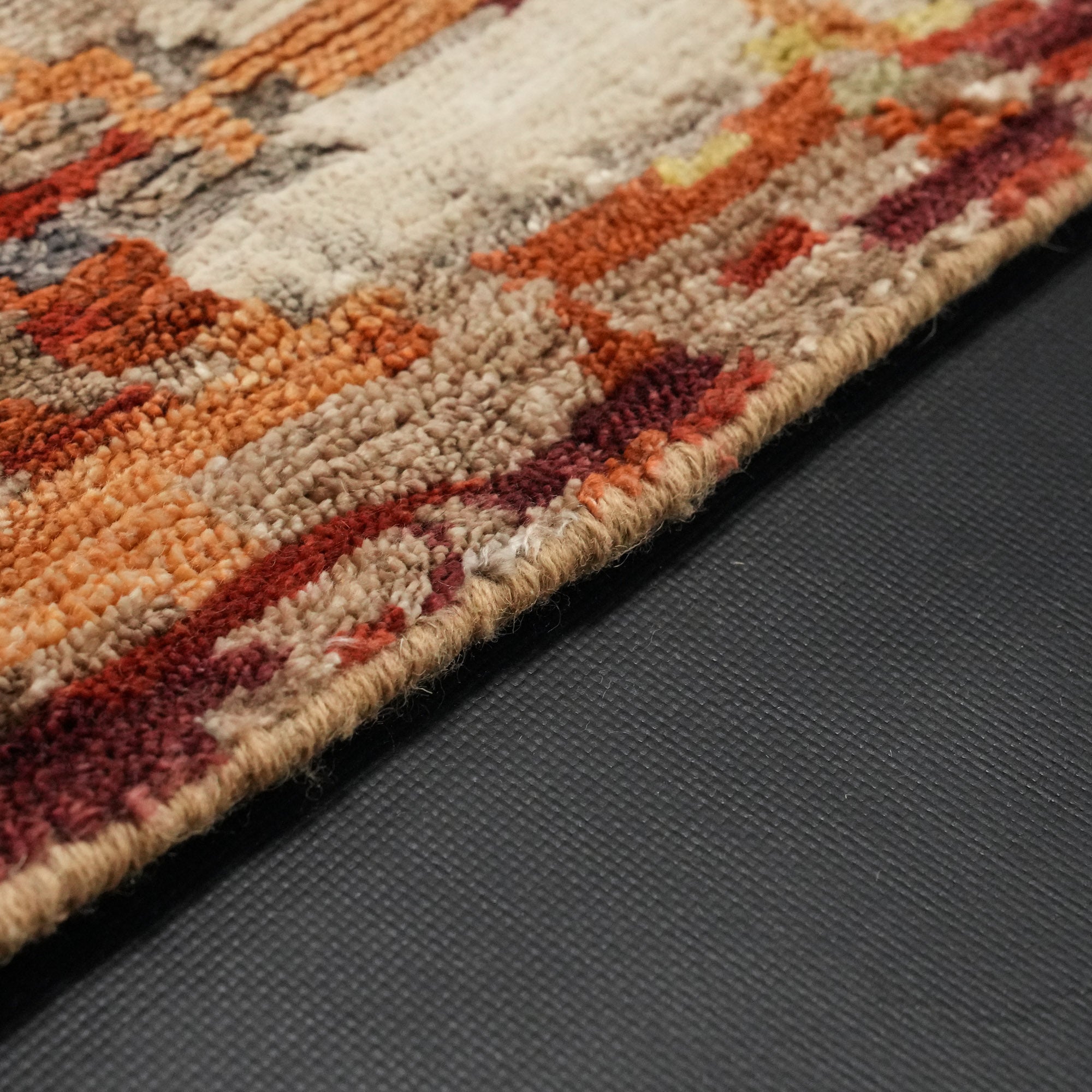 Maison Series Hand-Woven Abstract Patterned Colorful Carpet