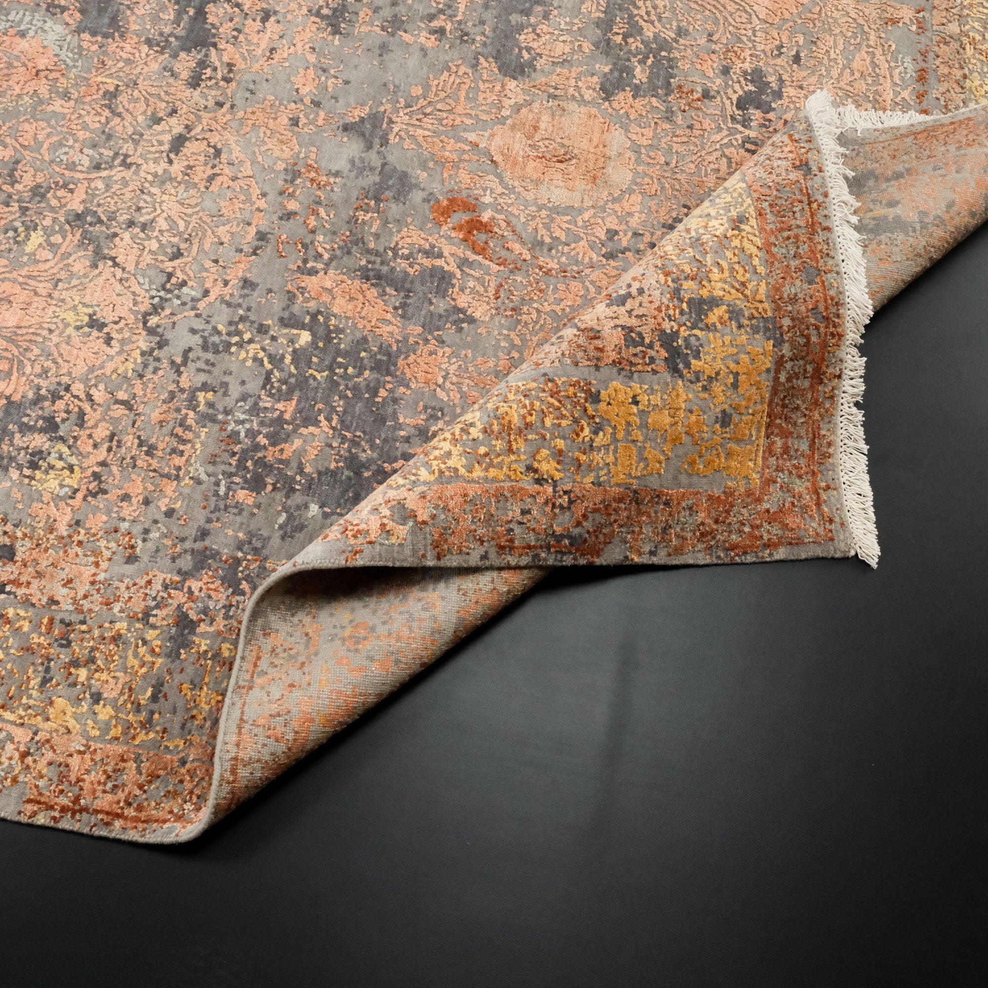 Hand Woven Vintage Copper Carpet