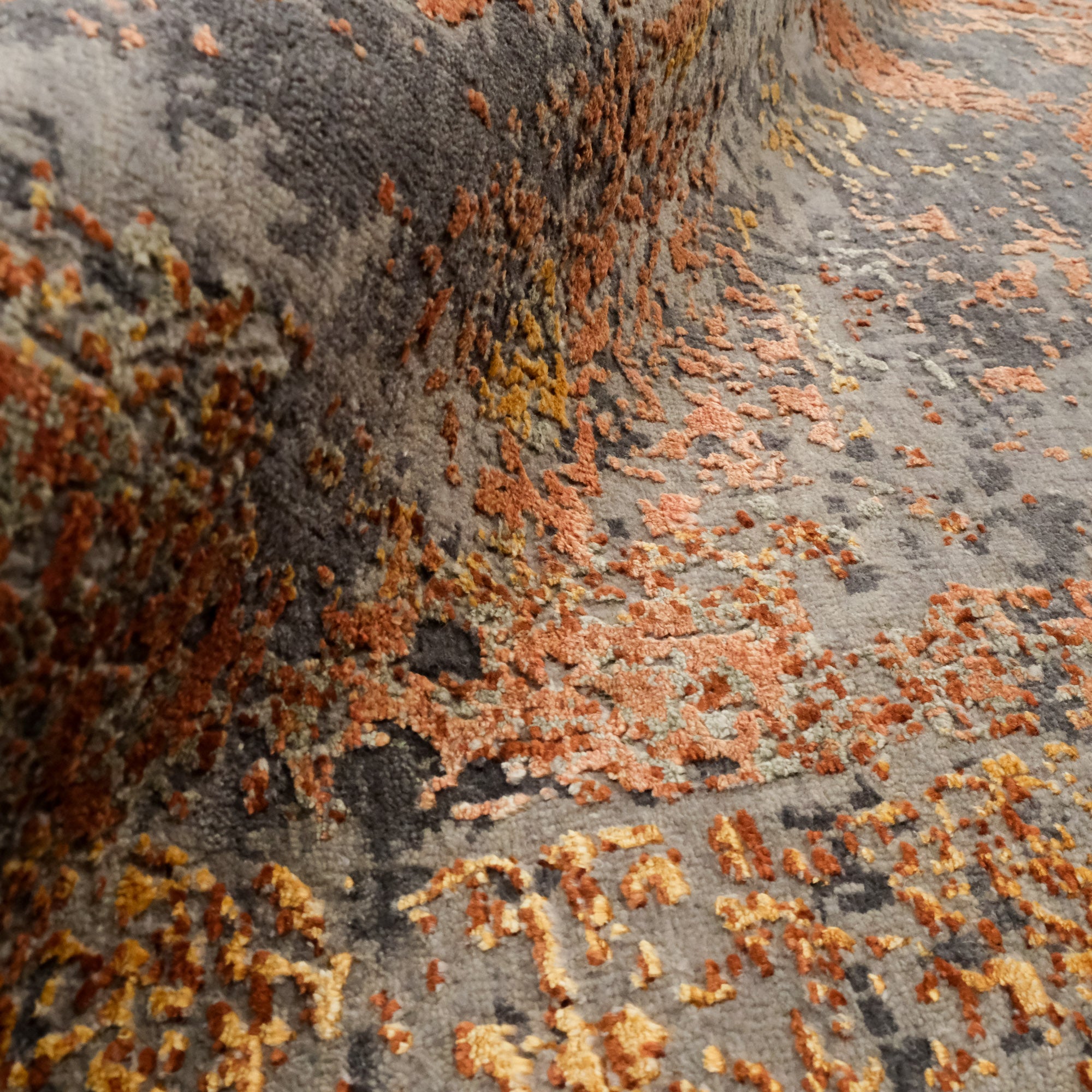 Hand Woven Vintage Copper Carpet