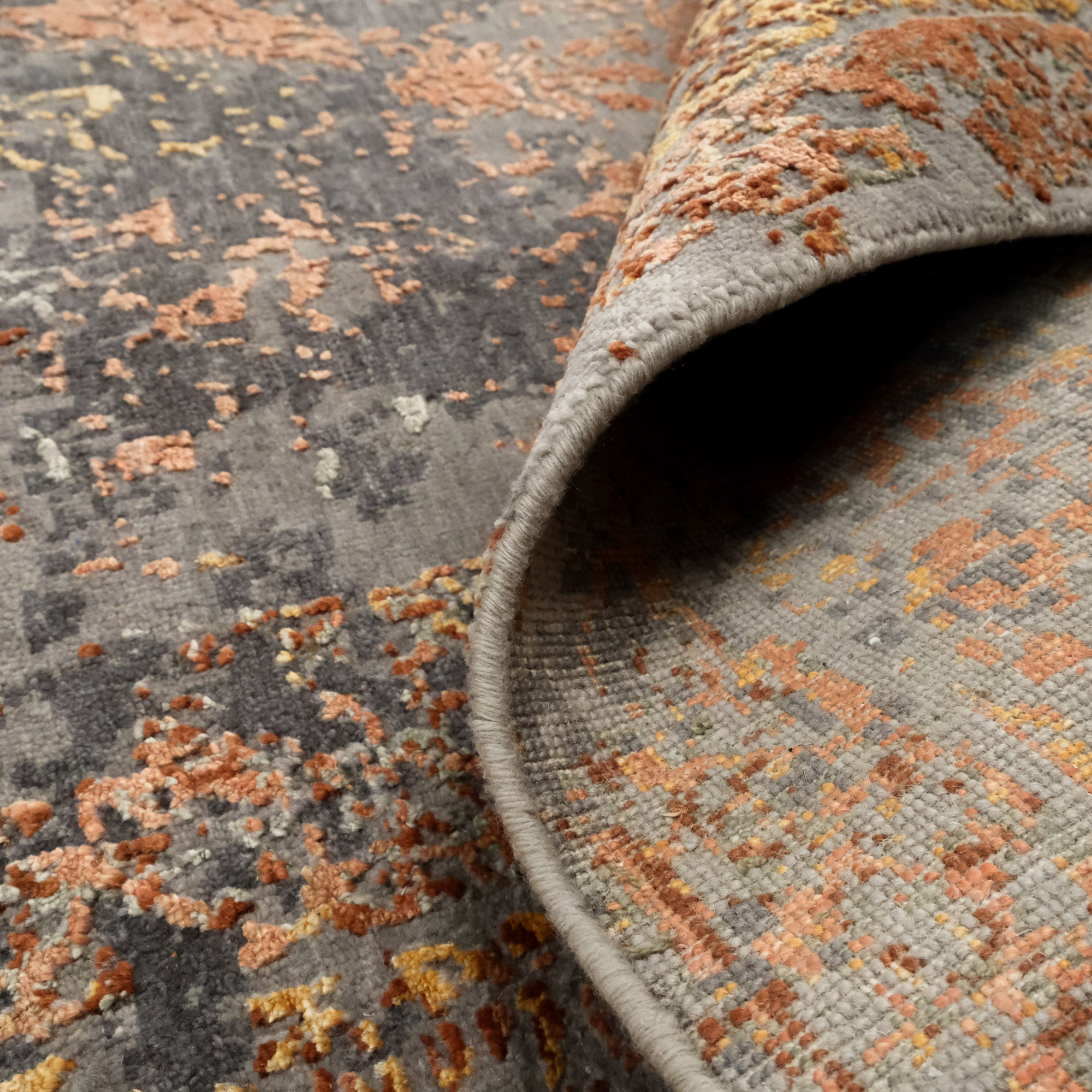 Hand Woven Vintage Copper Carpet