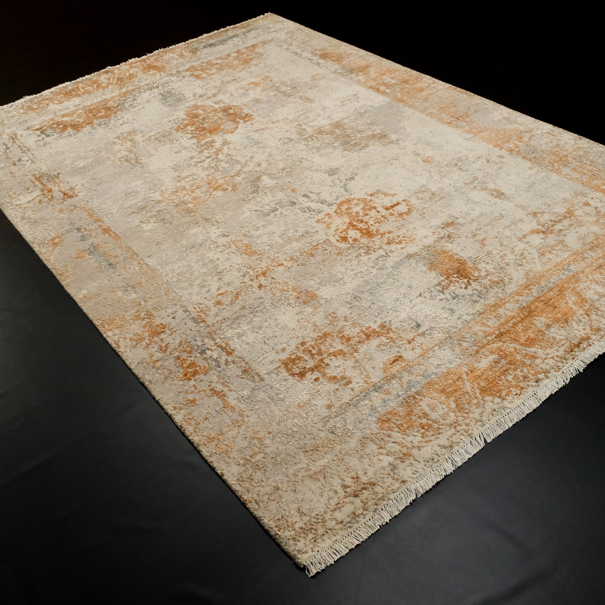 Maison Serisi El Dokuma Vintage Gri Halı