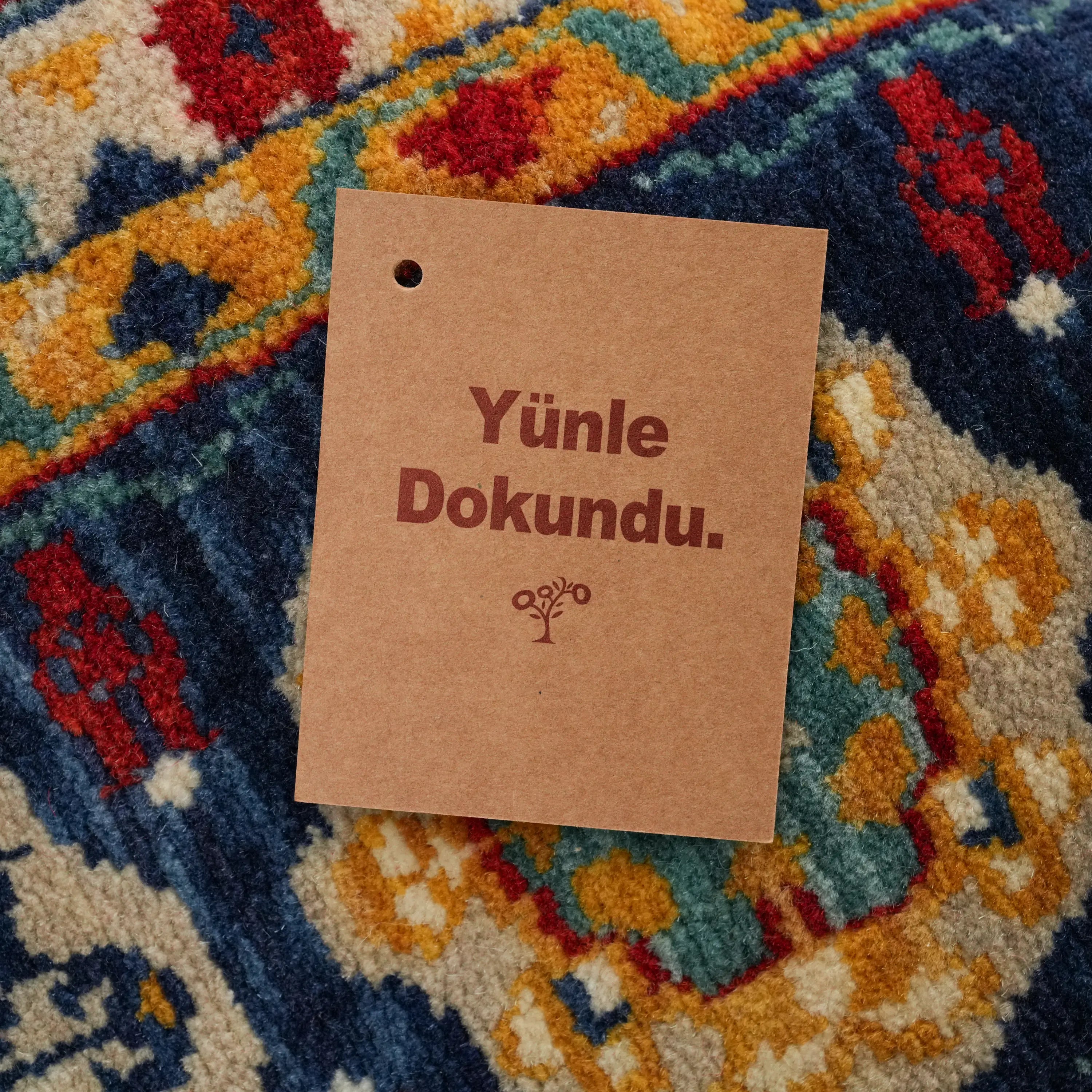 Mamluk Pattern Wool Colorful Loom Woven Rug