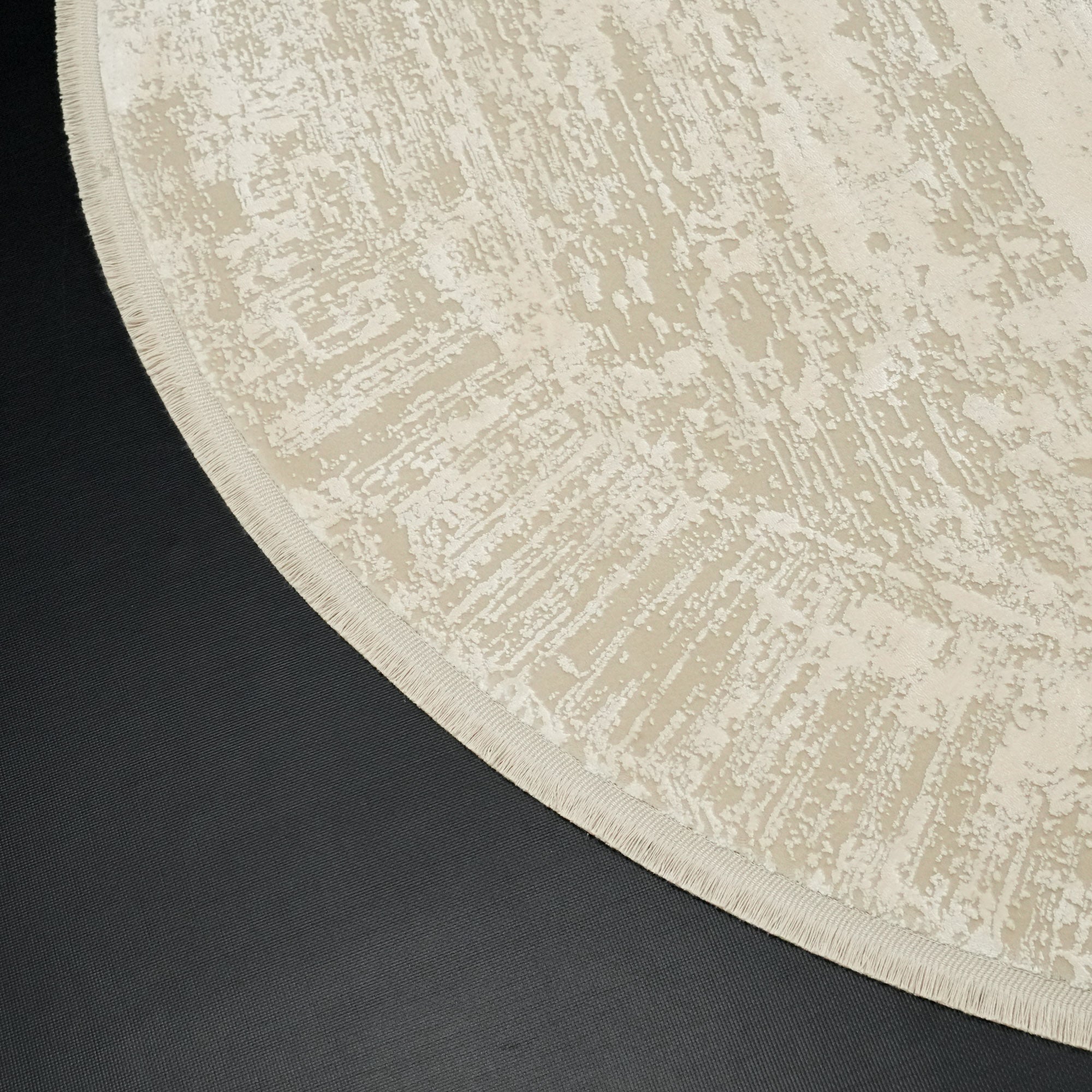 Marble Series Dense Viscose Modern Round Carpet