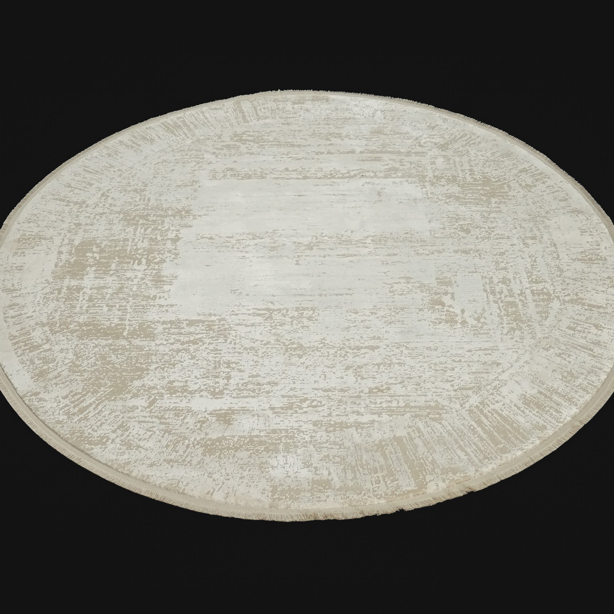 Mermer Serisi Yoğun Viskonlu Modern Yuvarlak Halı