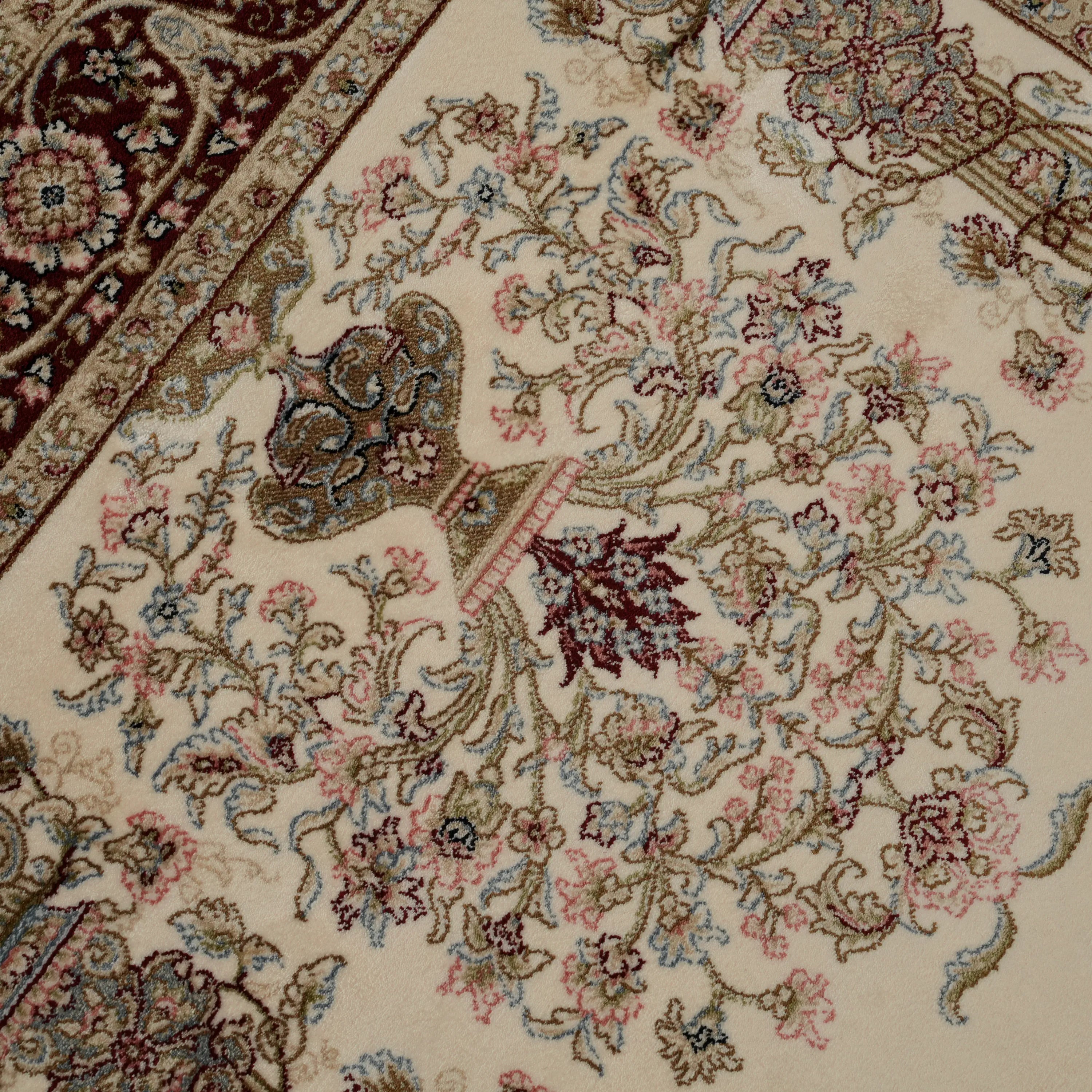 Mihrap Desenli Krem Viskon Halı Seccade