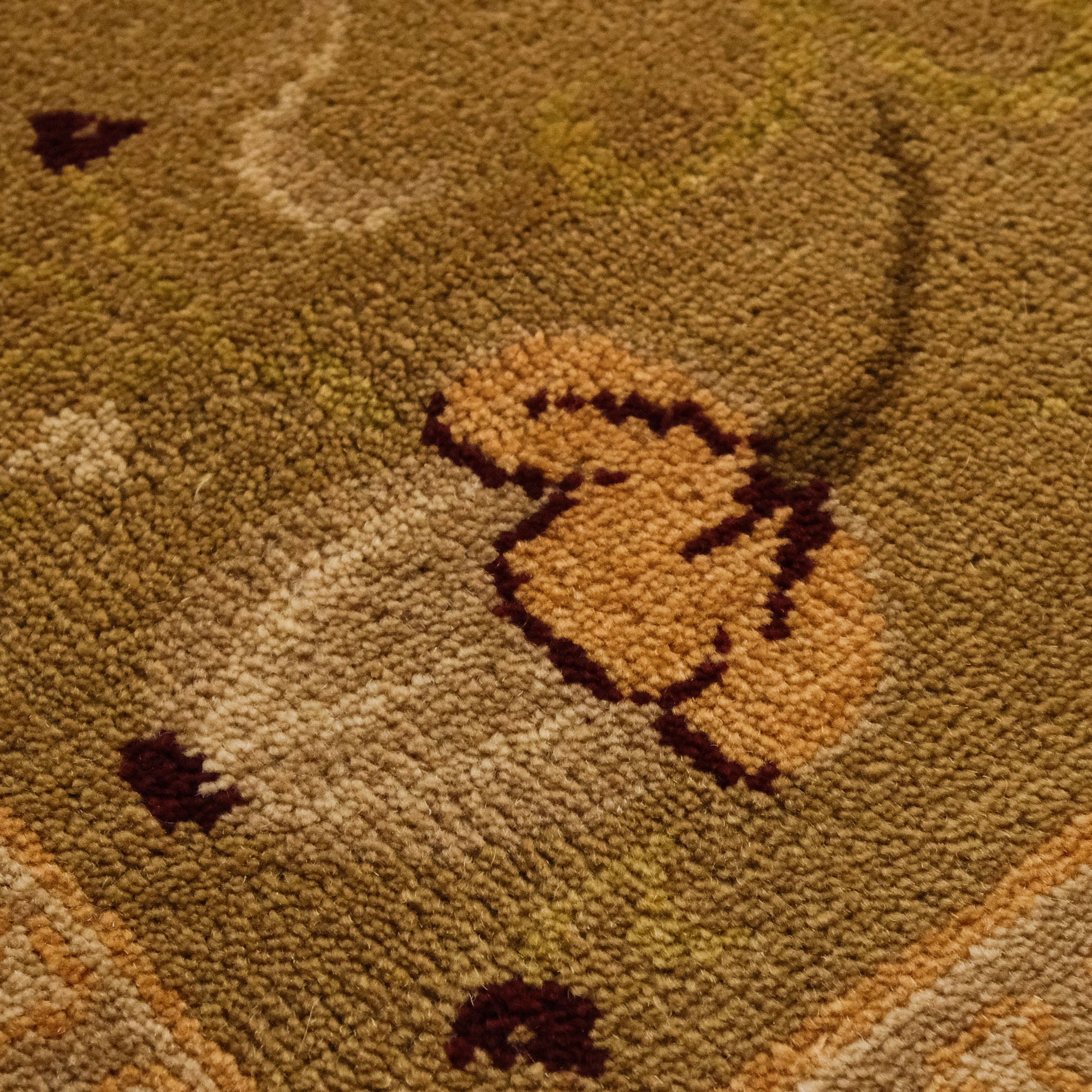 Mohair Series Handwoven Floral Pattern Rug