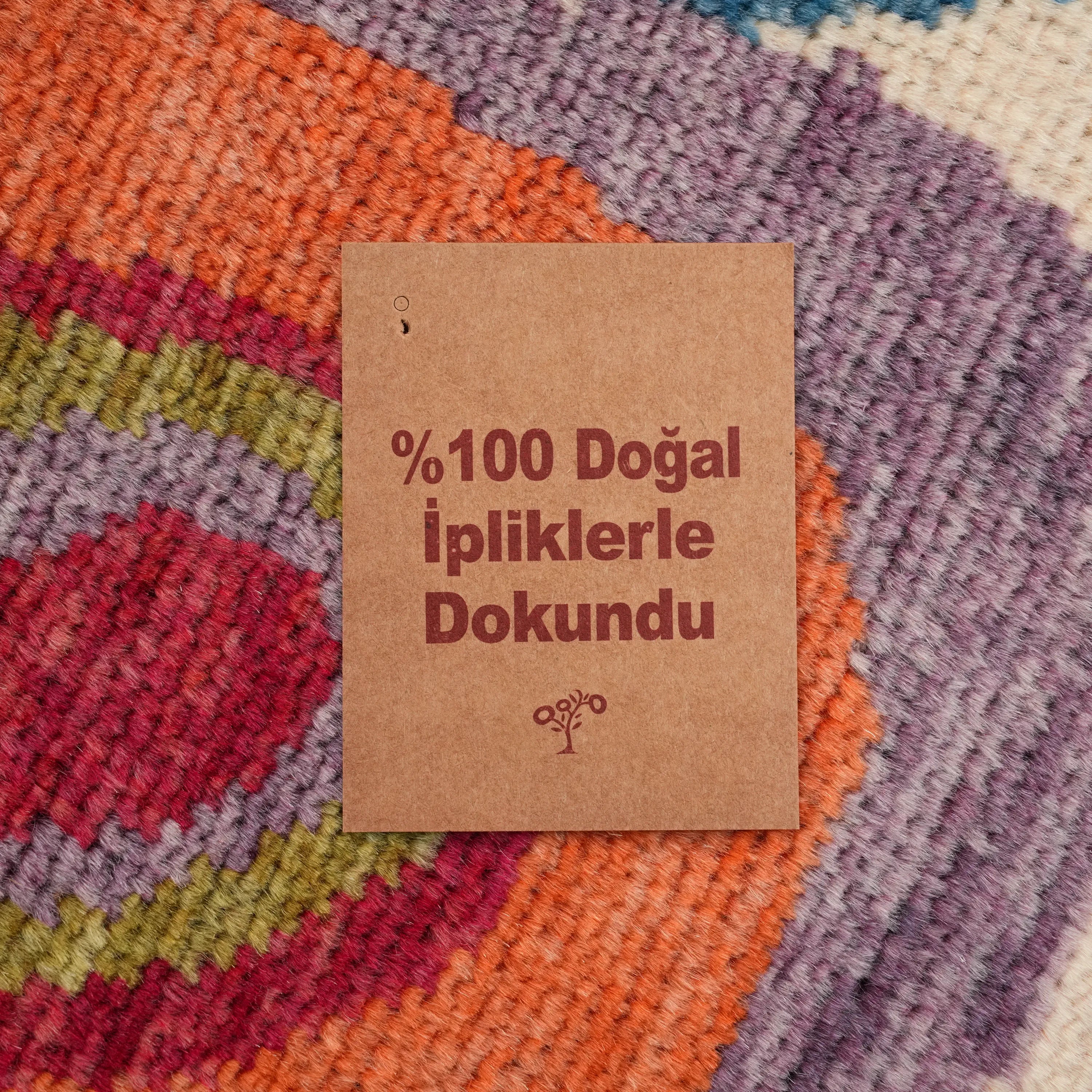 Nazar Series Handwoven Abstract Pattern Colorful Rug