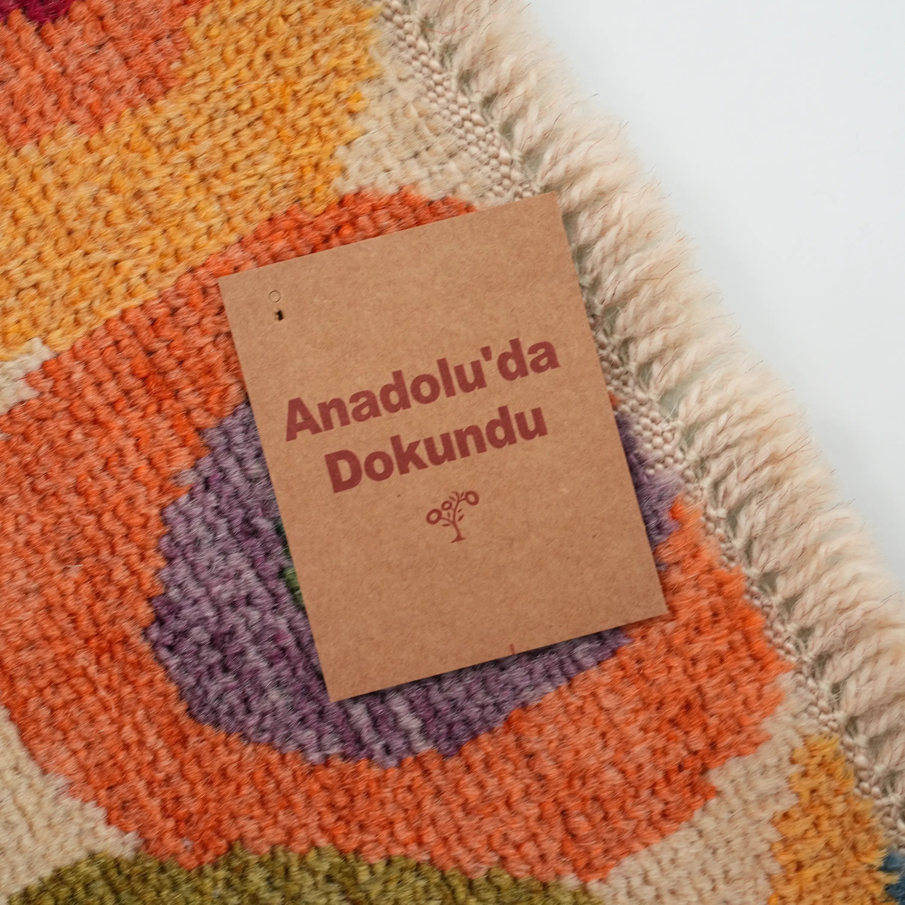 Nazar Series Handwoven Abstract Pattern Colorful Rug