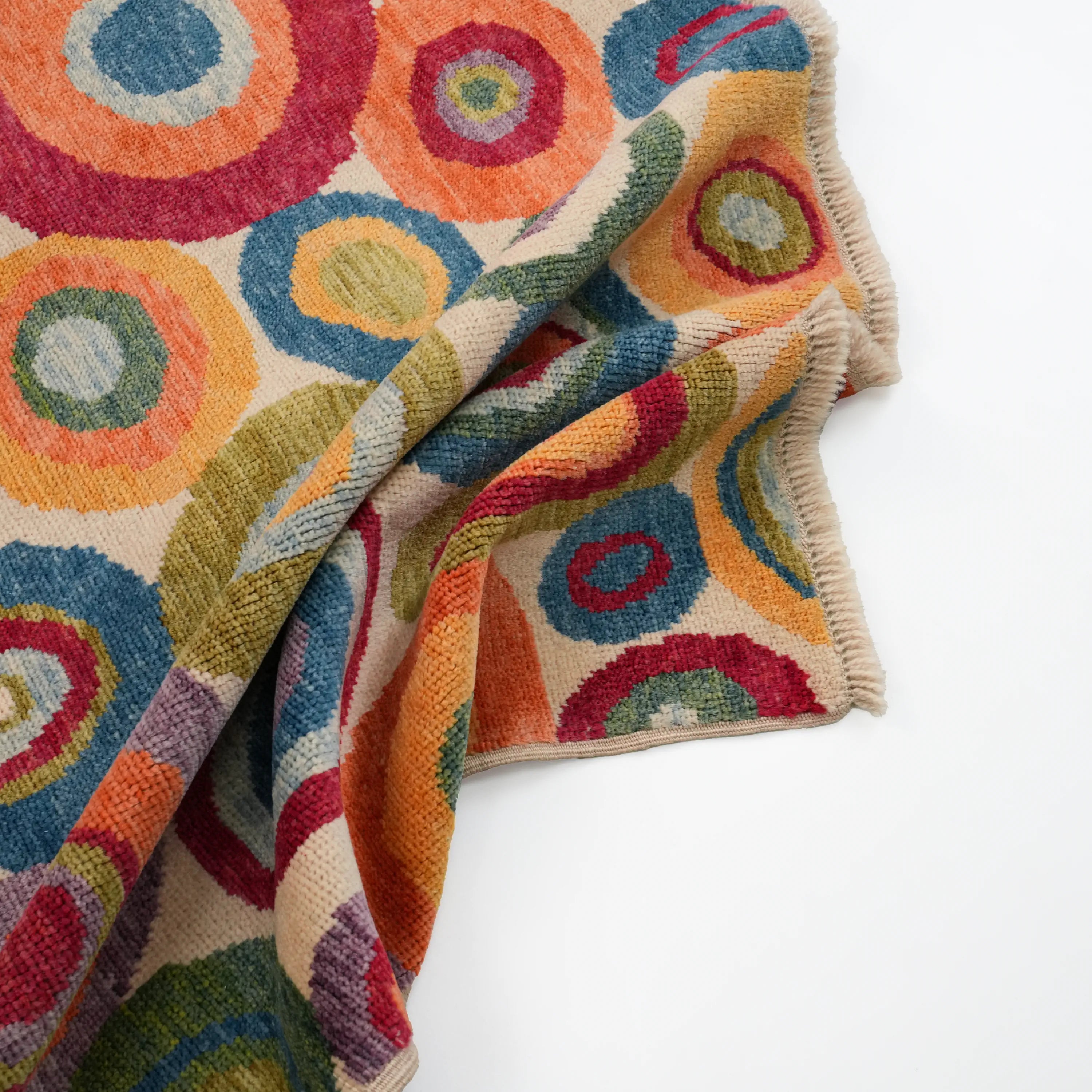 Nazar Series Handwoven Abstract Pattern Colorful Rug