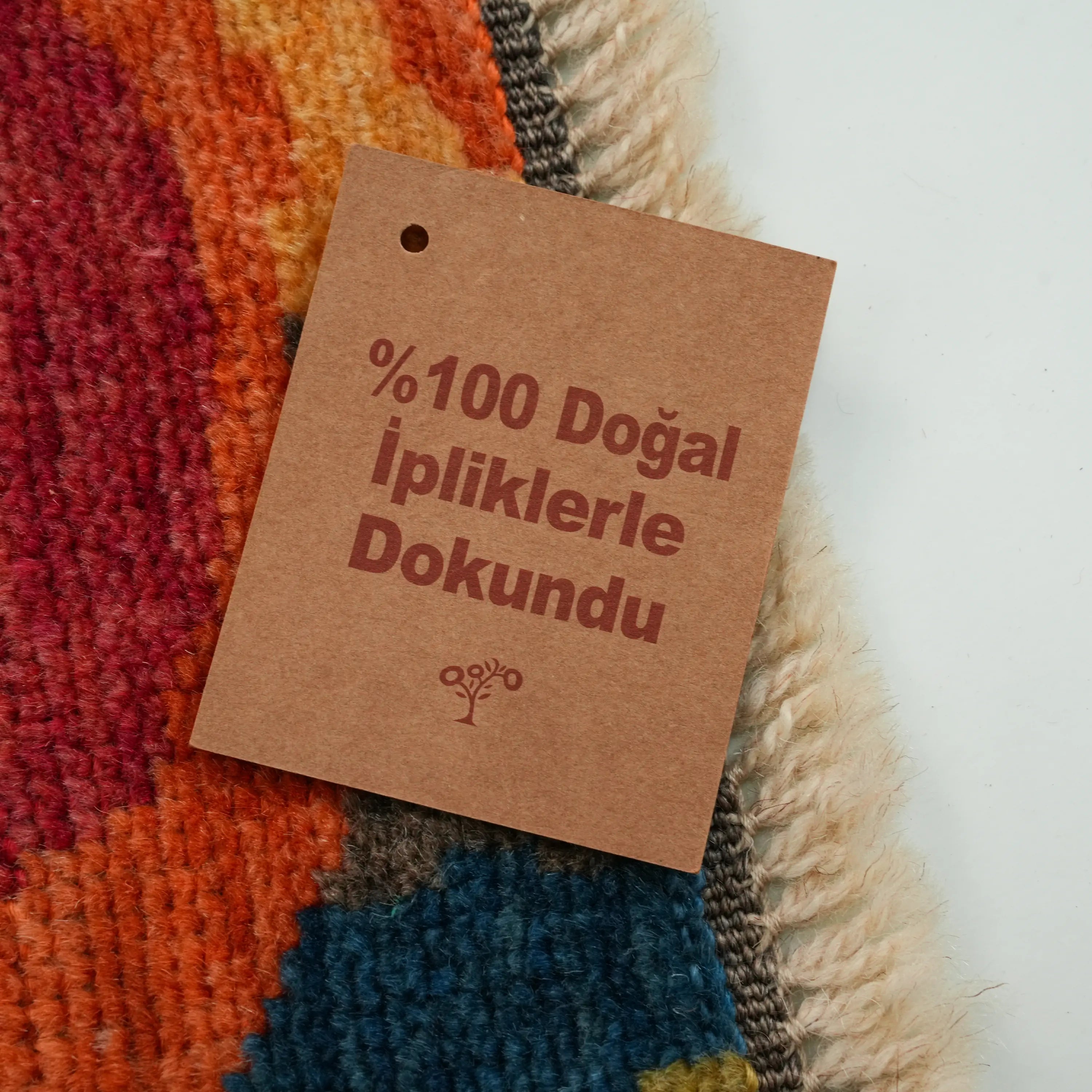 Nazar Series Handwoven Abstract Pattern Colorful Wool Rug