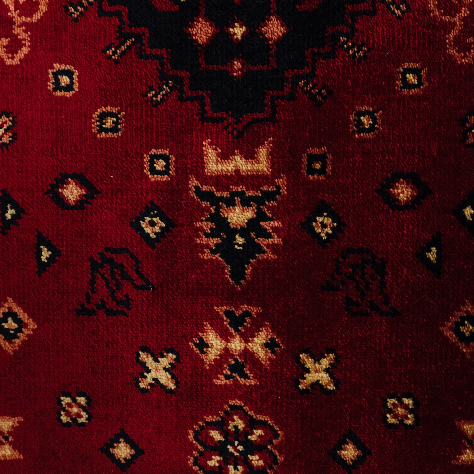 Nostalgia Afghan Design Machine Woven Carpet