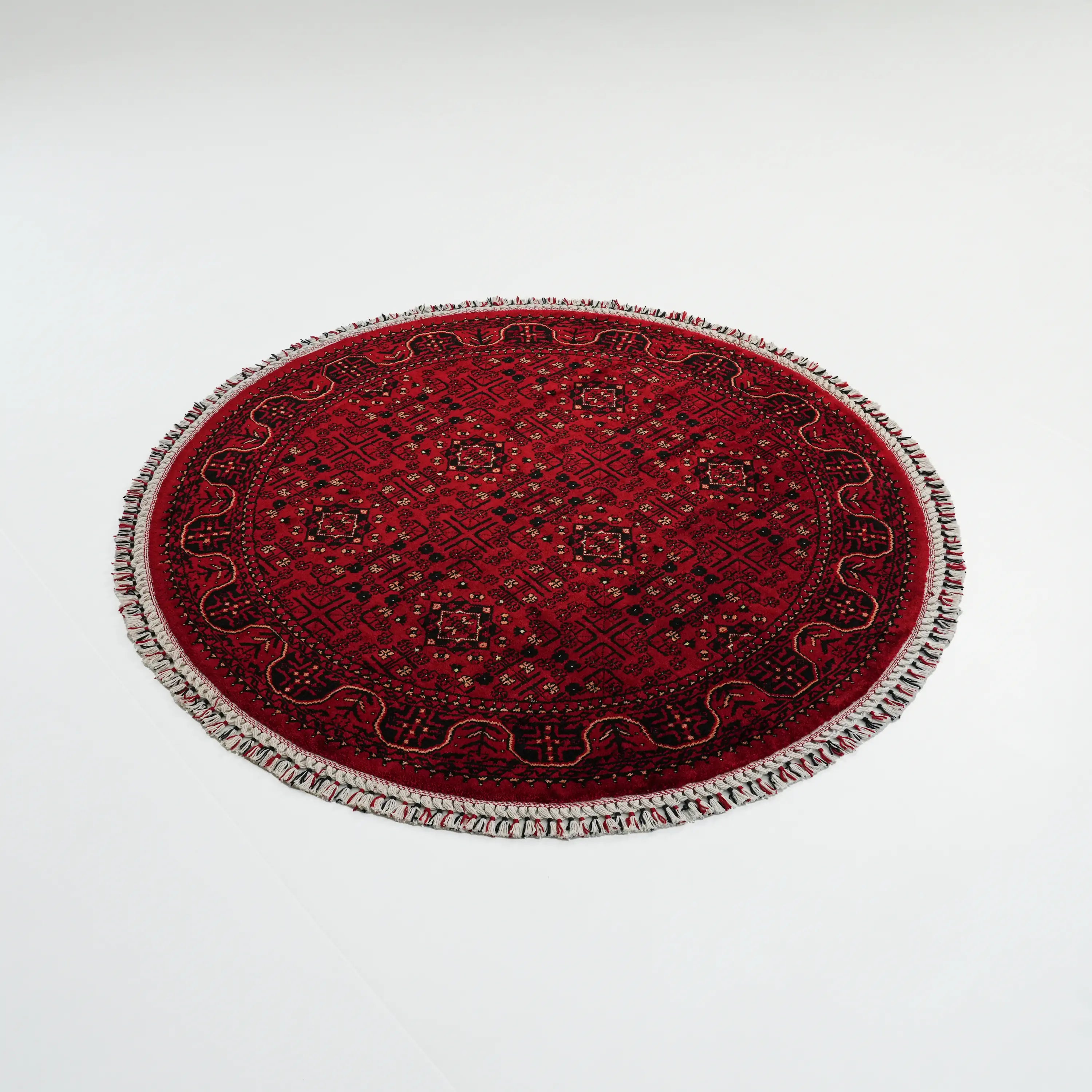 Nostalgia Afghan Design Machine Woven Carpet