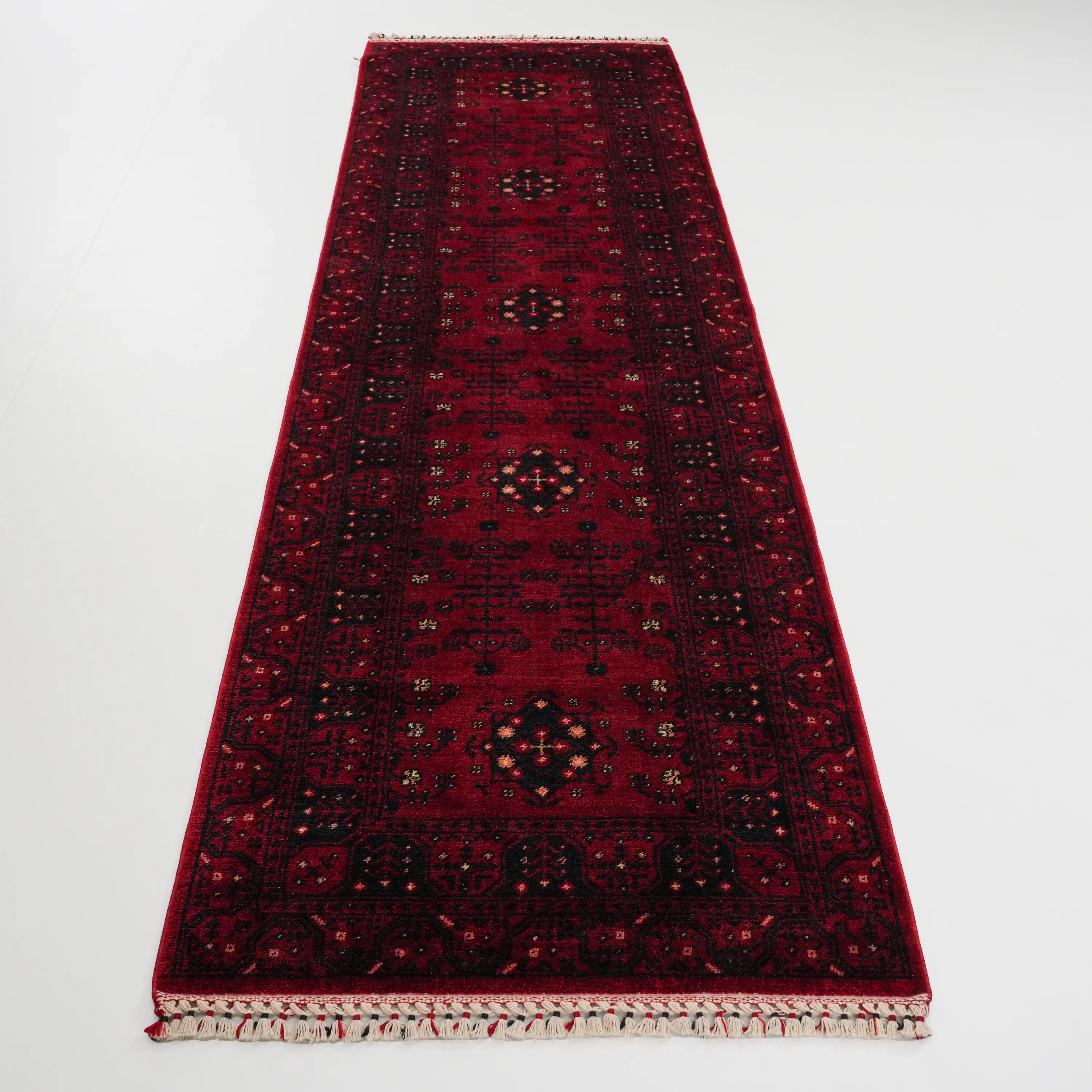 Nostalgia Afghan Design Machine Woven Carpet