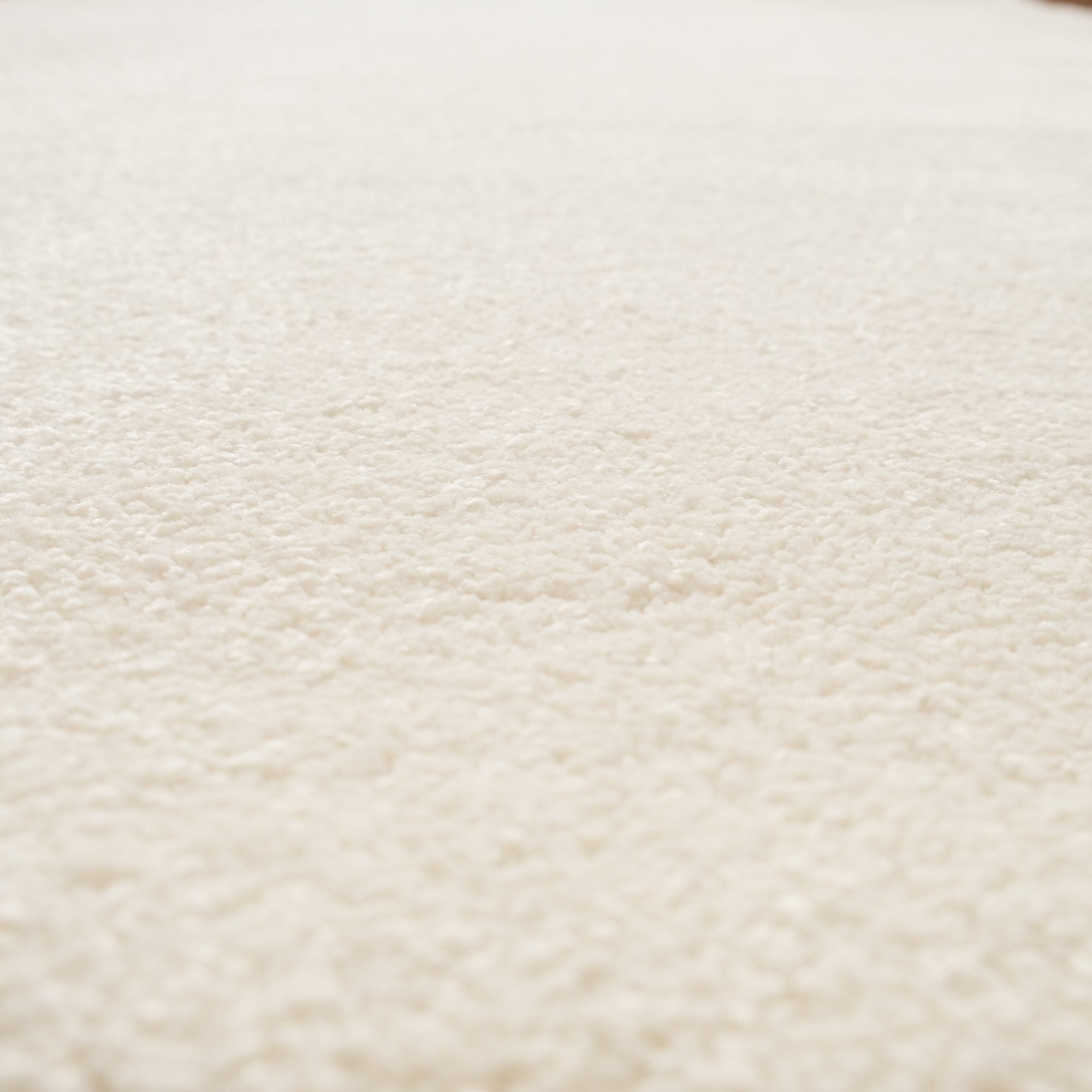 Nova Series Plain Patterned White Bedroom Carpet