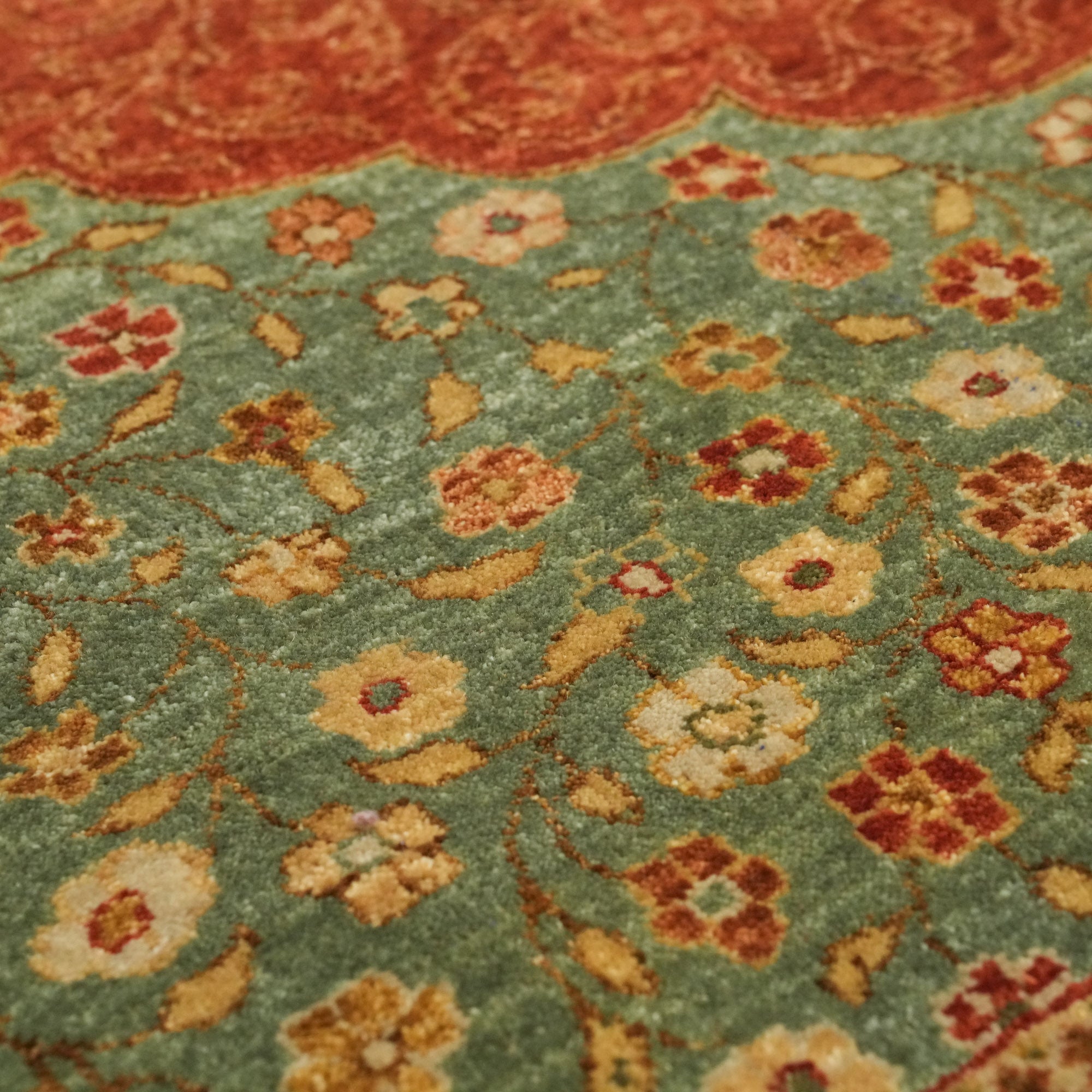 Obra Series Handwoven Anatolian Patterned Root Dyed Wool Rug