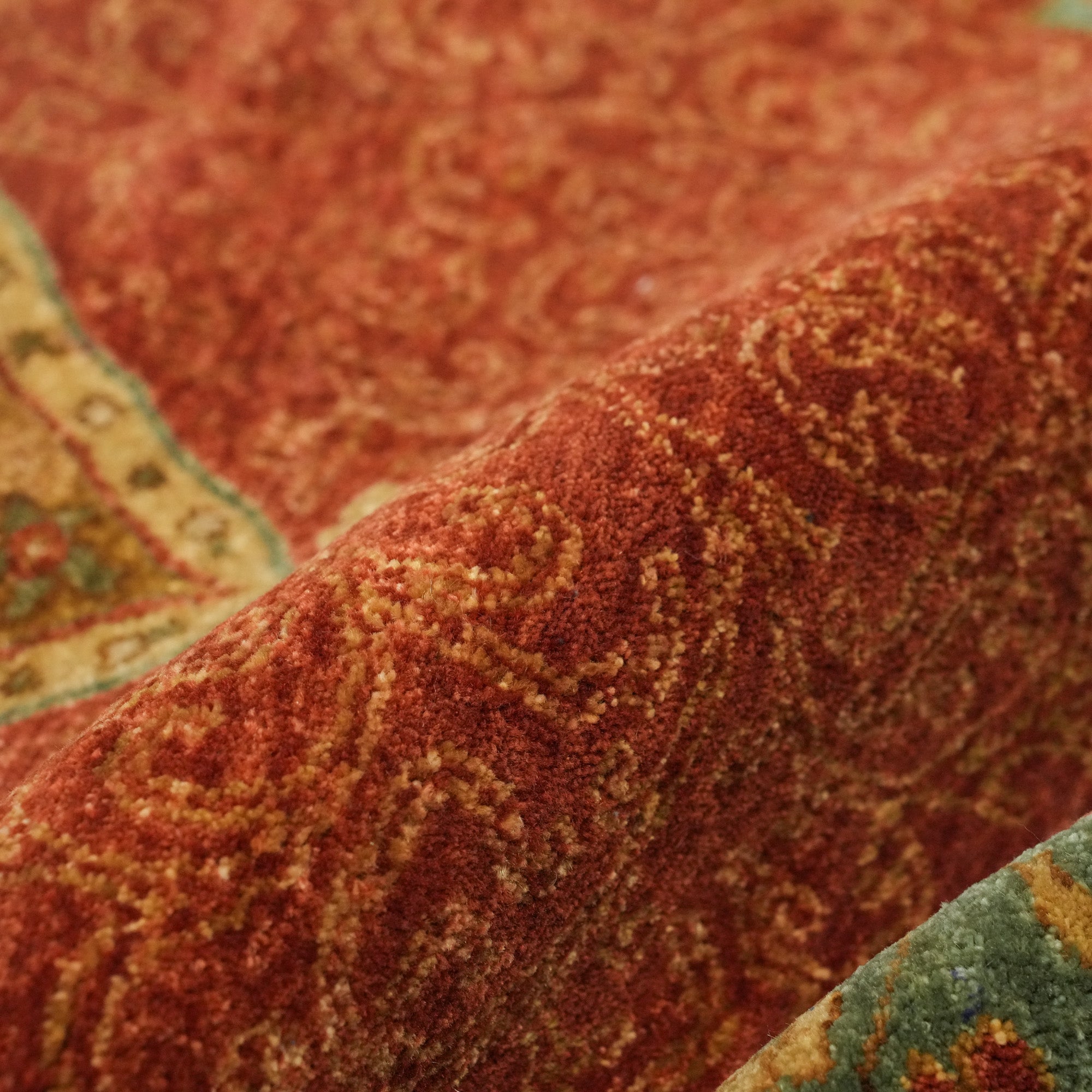 Obra Series Handwoven Anatolian Patterned Root Dyed Wool Rug