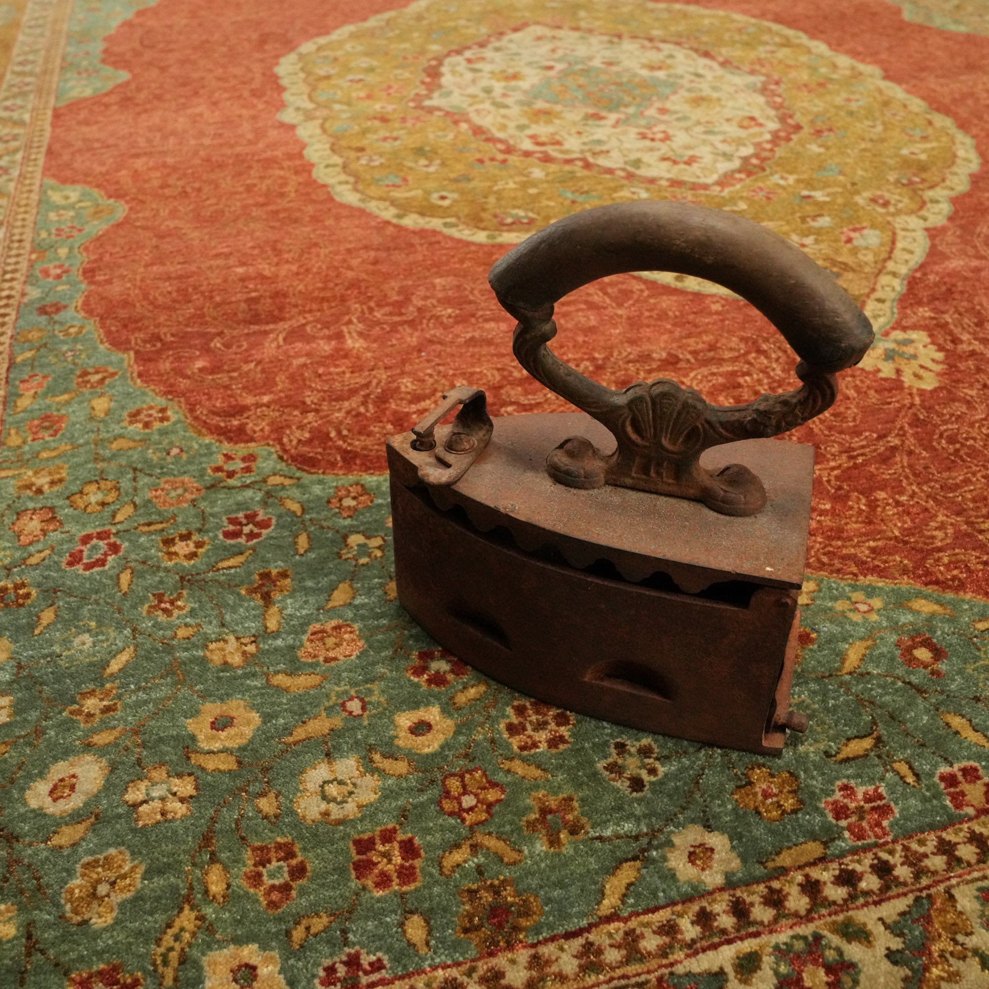 Obra Series Handwoven Anatolian Patterned Root Dyed Wool Rug