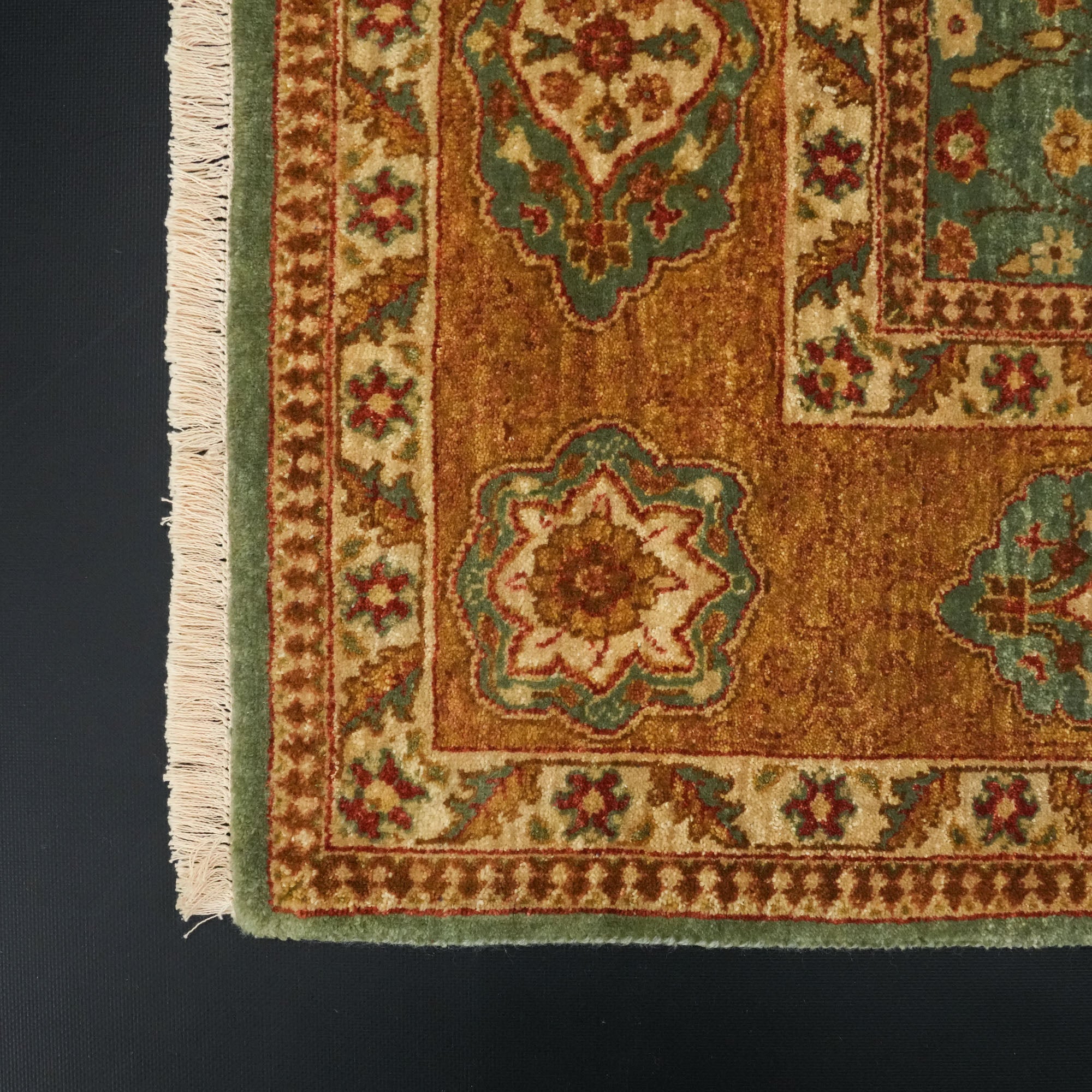 Obra Series Handwoven Anatolian Patterned Root Dyed Wool Rug