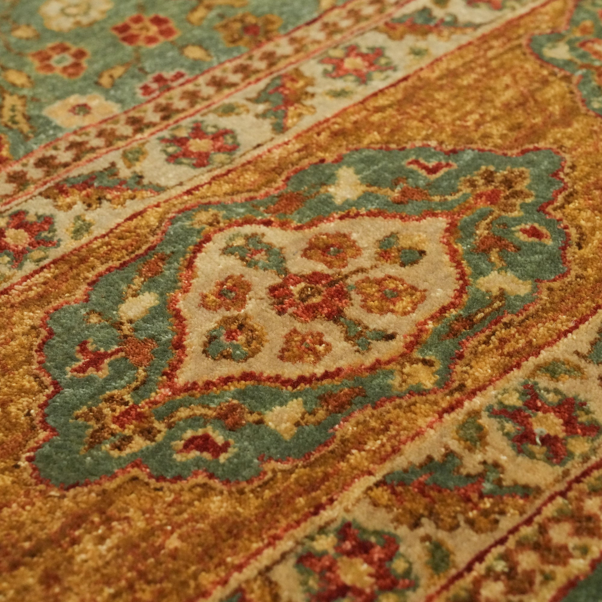 Obra Series Handwoven Anatolian Patterned Root Dyed Wool Rug