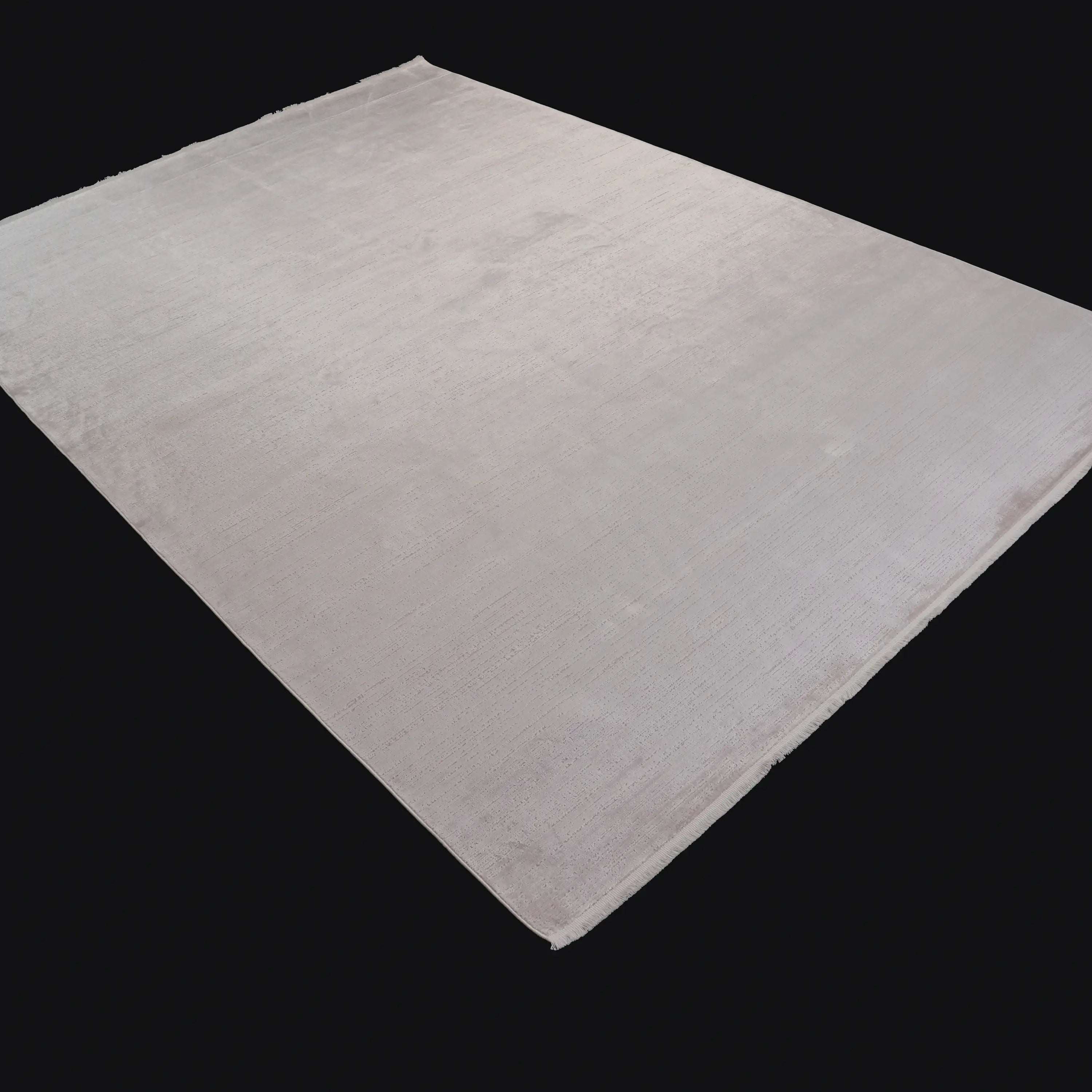 Odak Serisi Sade Desenli Beyaz Viskon Halı