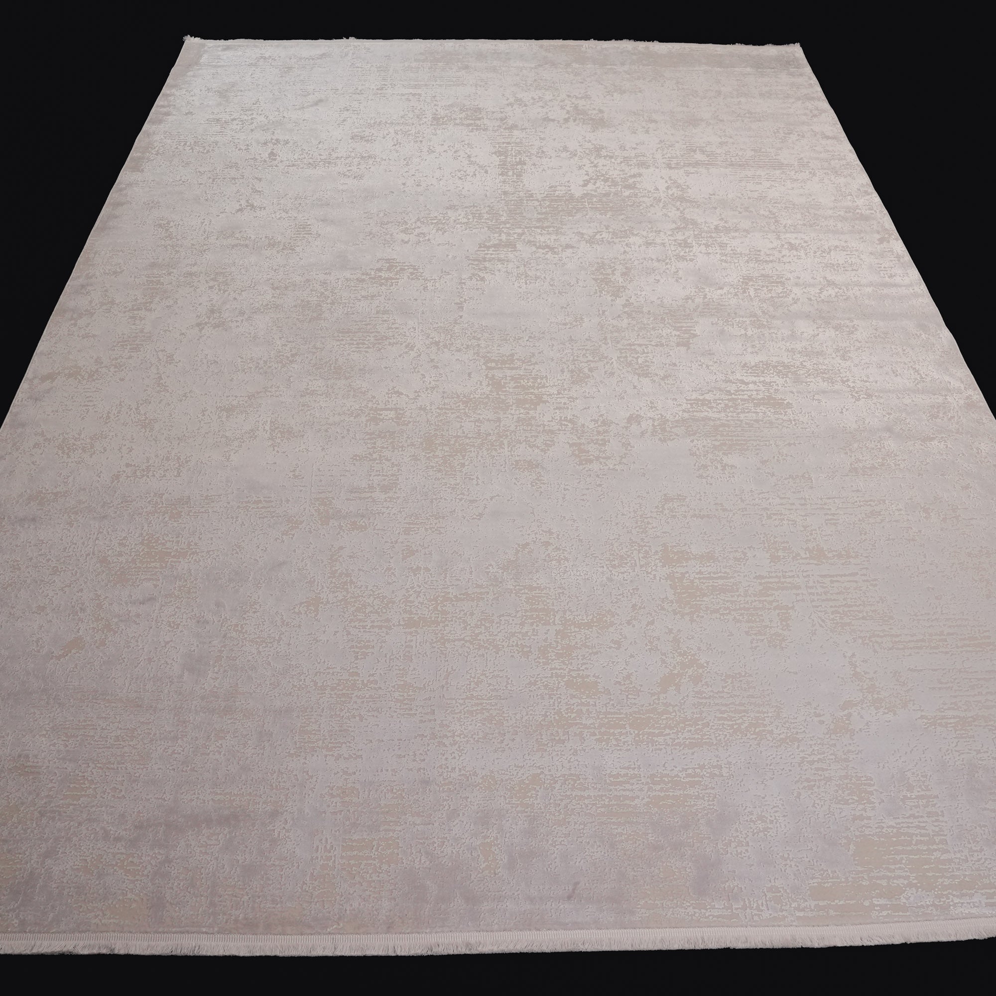 Odak Serisi Sade Desenli Viskon Beyaz Halı