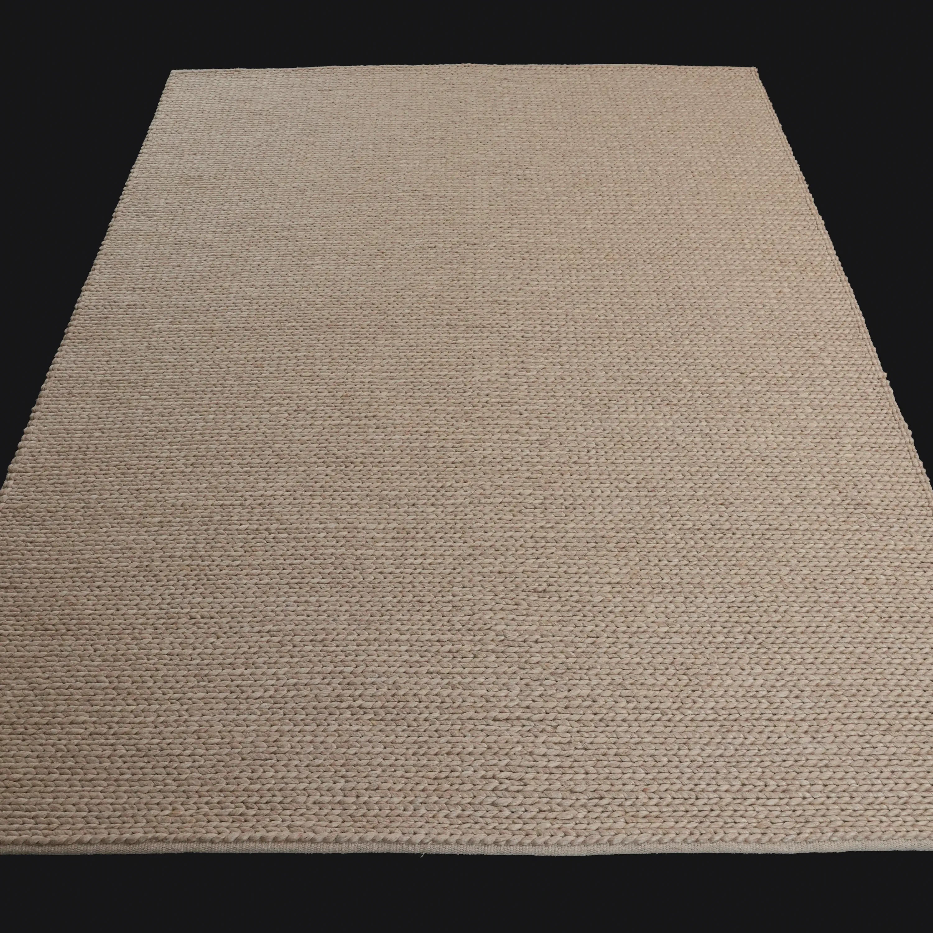 Jade Striped Design Hand Woven Carpet