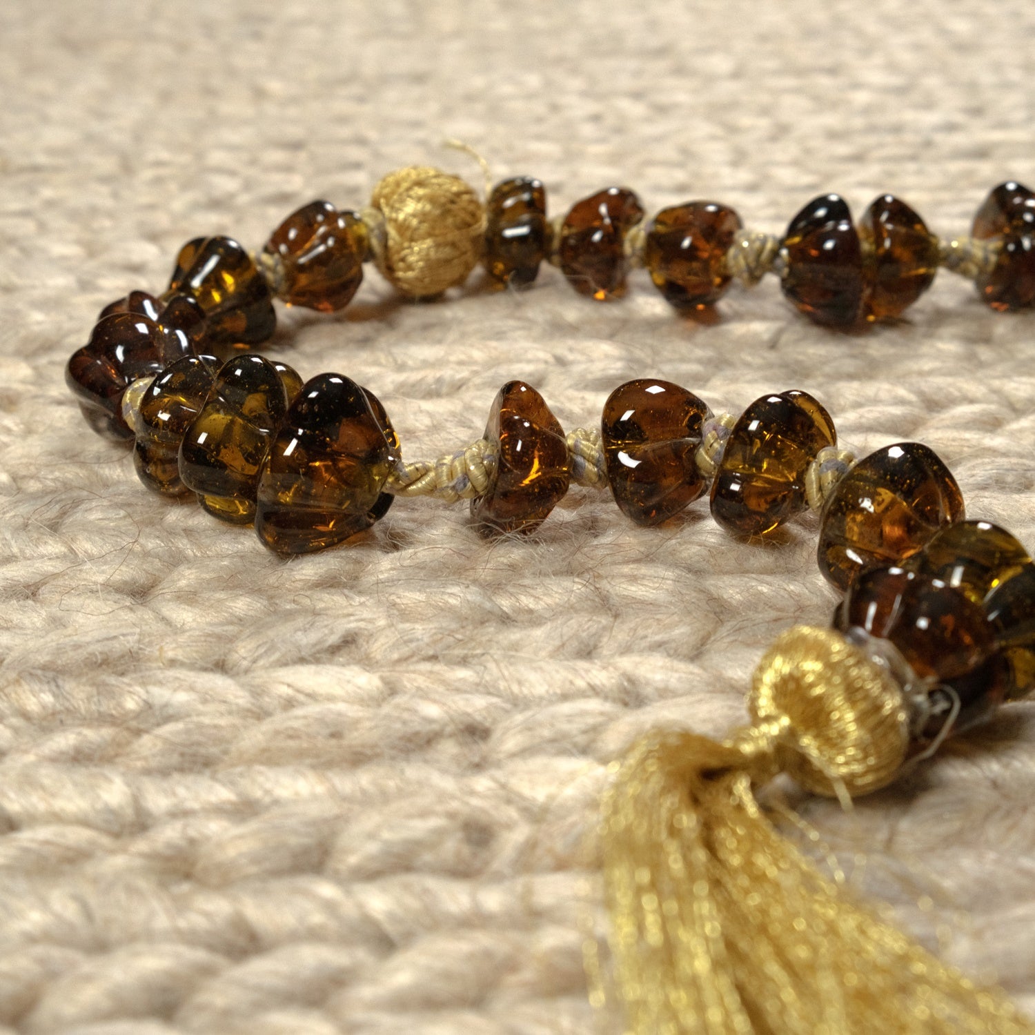 Jade Striped Design Hand Woven Carpet