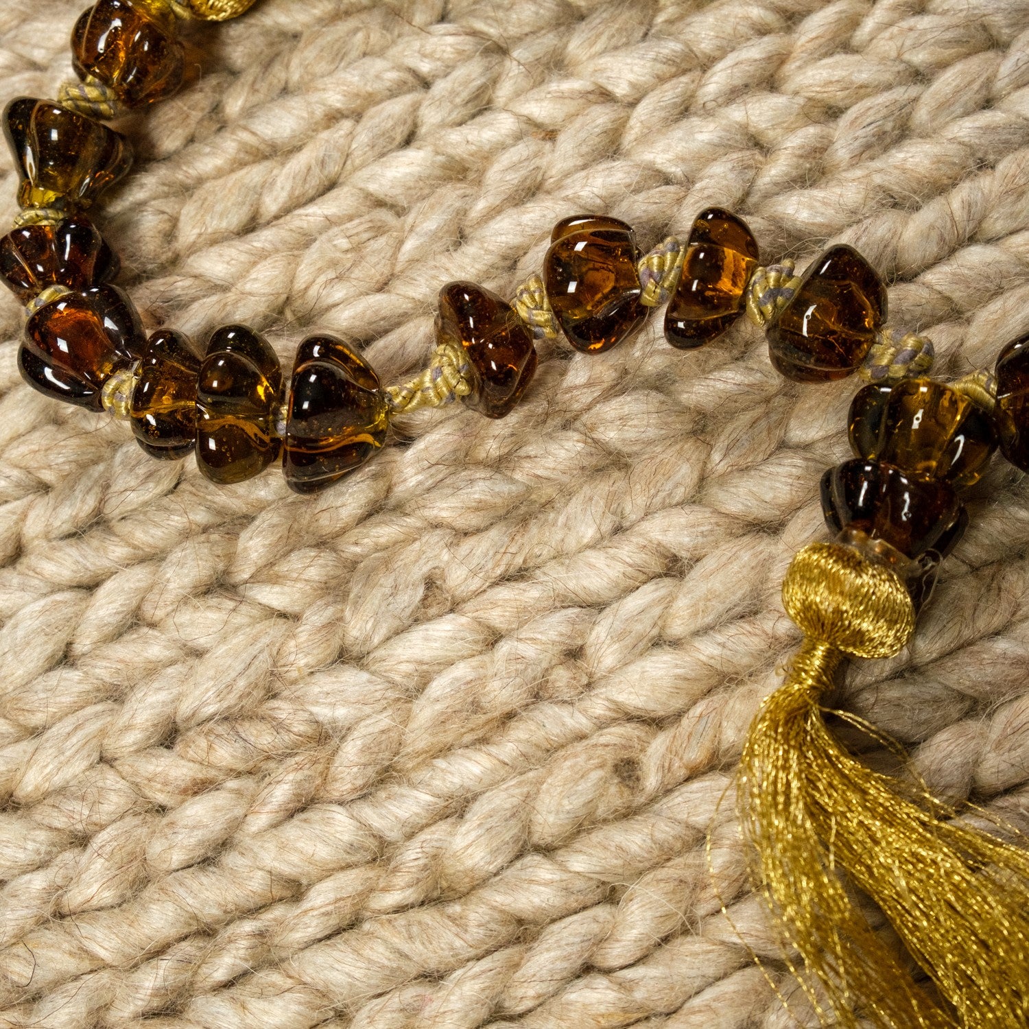 Jade Striped Design Hand Woven Carpet