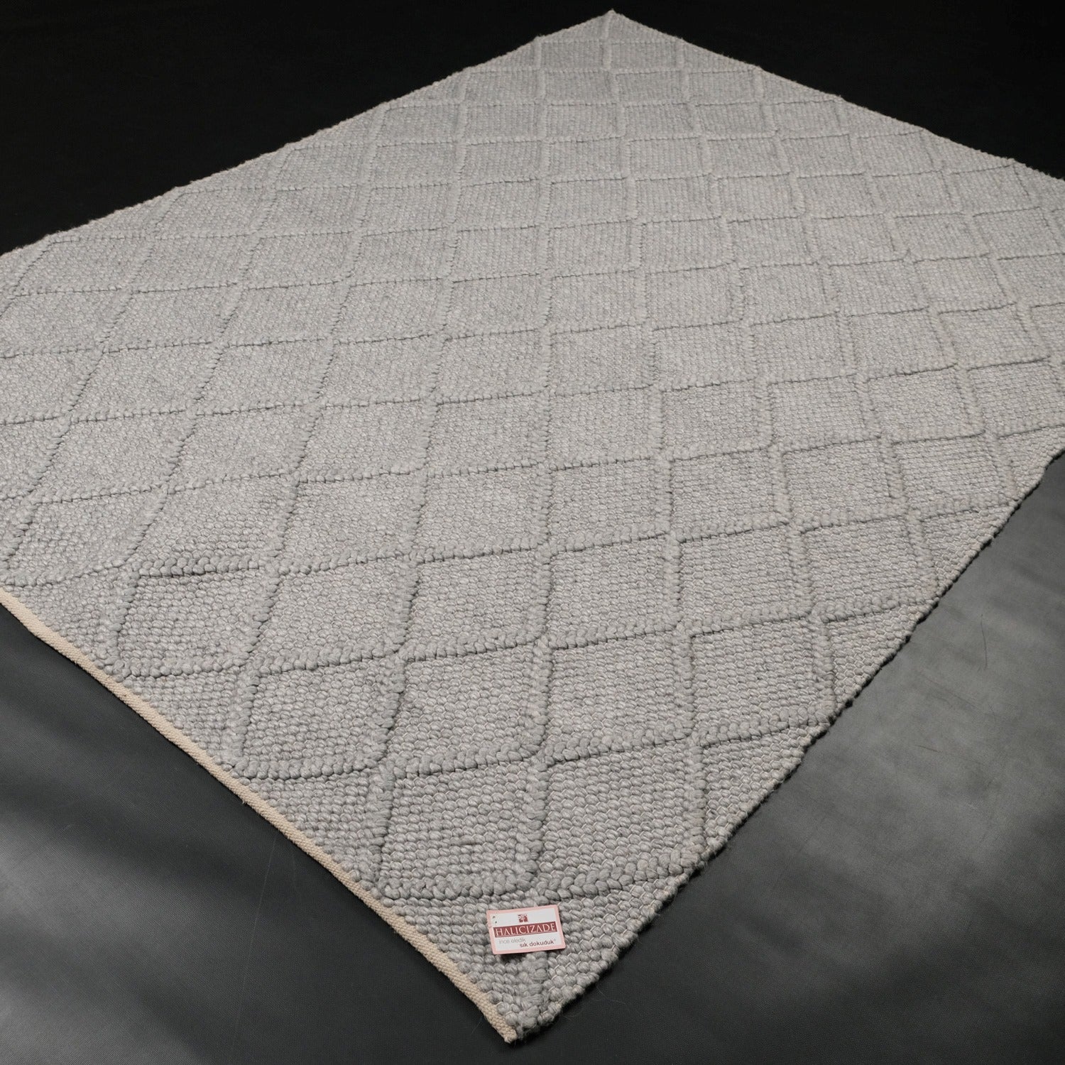 Jade Geometric Design Hand Woven Carpet