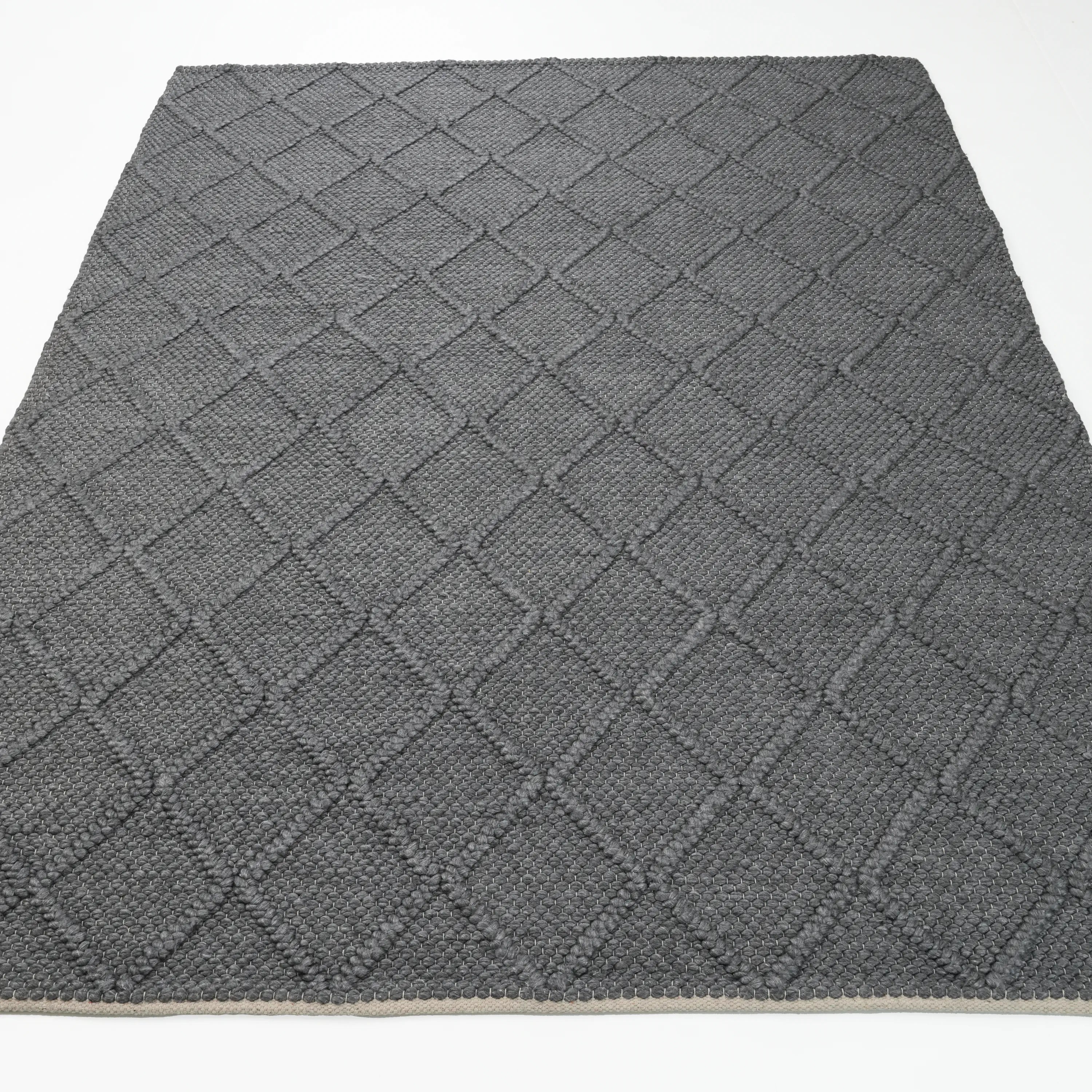 Jade Geometric Design Hand Woven Carpet