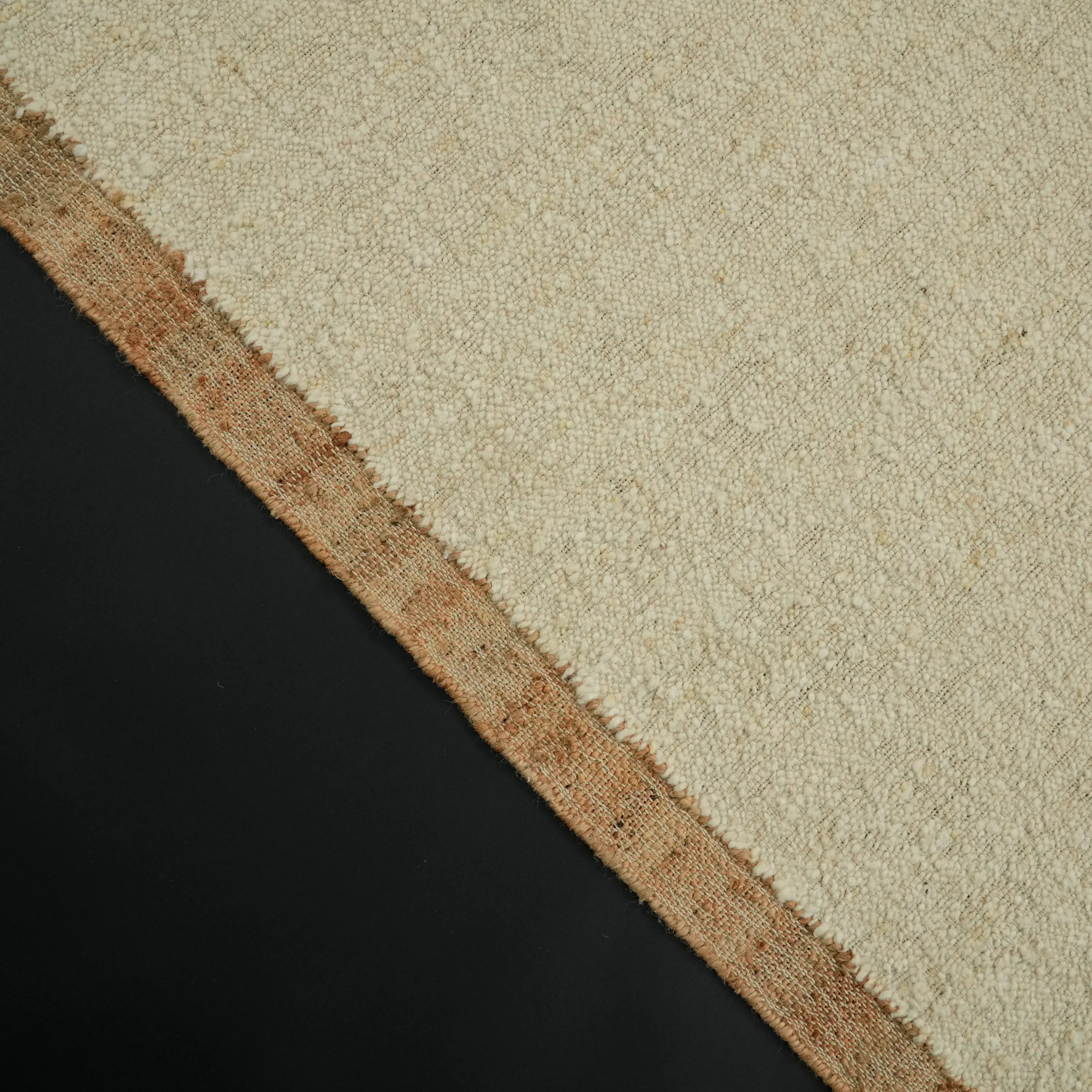 Otto Jute Series Handwoven Simple Pattern Cream Rug