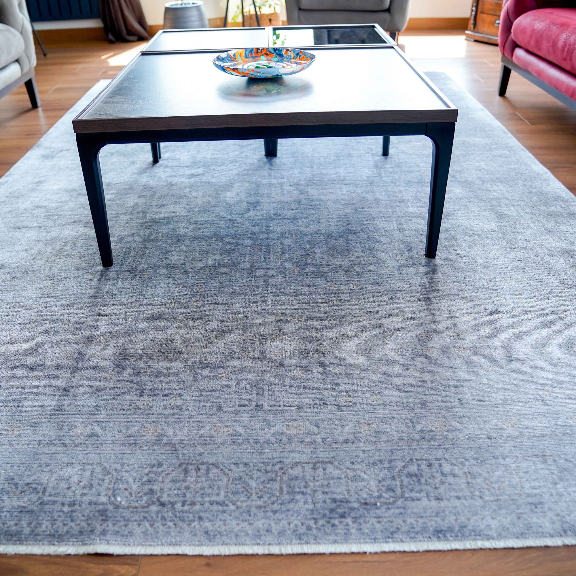 Taftan Series Vintage Patterned Loom-Woven Rug