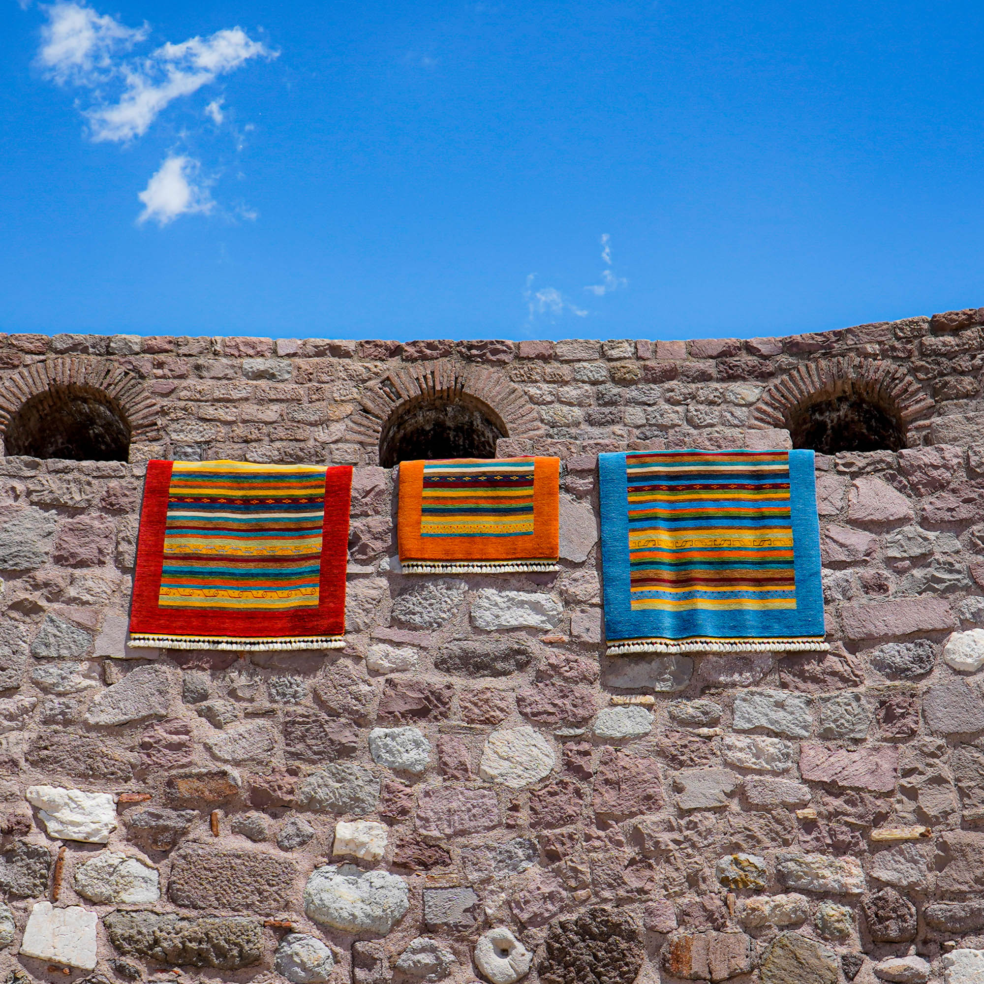 Carnival Series Shawl Design Hand Woven Carpet