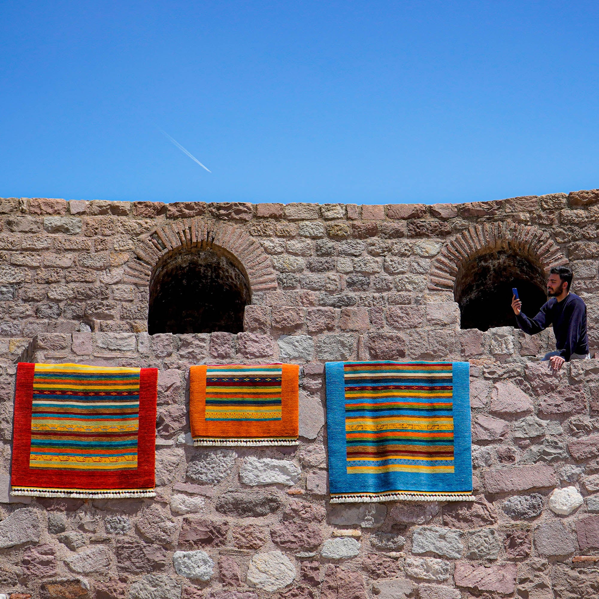 Carnival Series Shawl Design Hand Woven Carpet