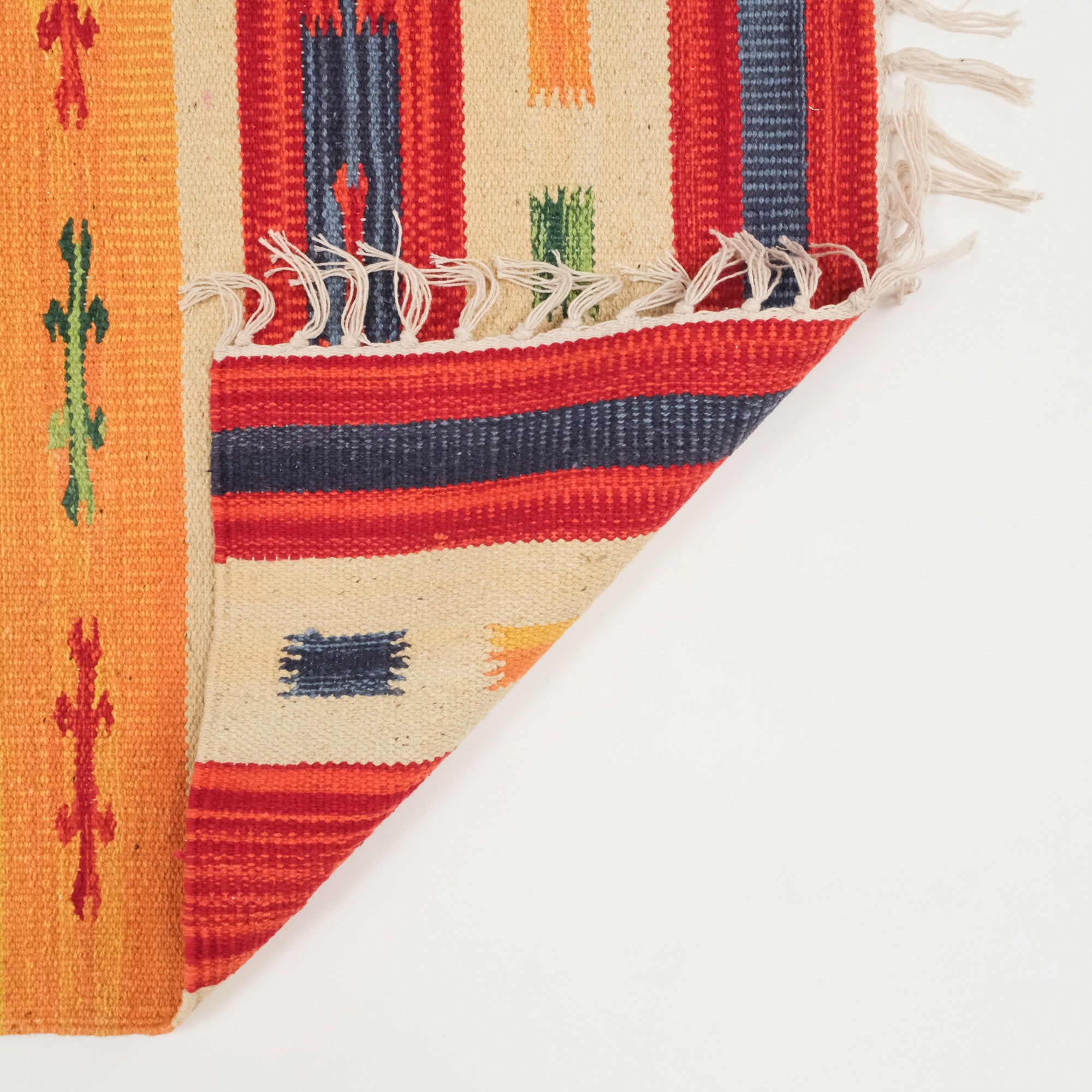 Panayır Series Anatolian Pattern Colorful Handwoven Kilim