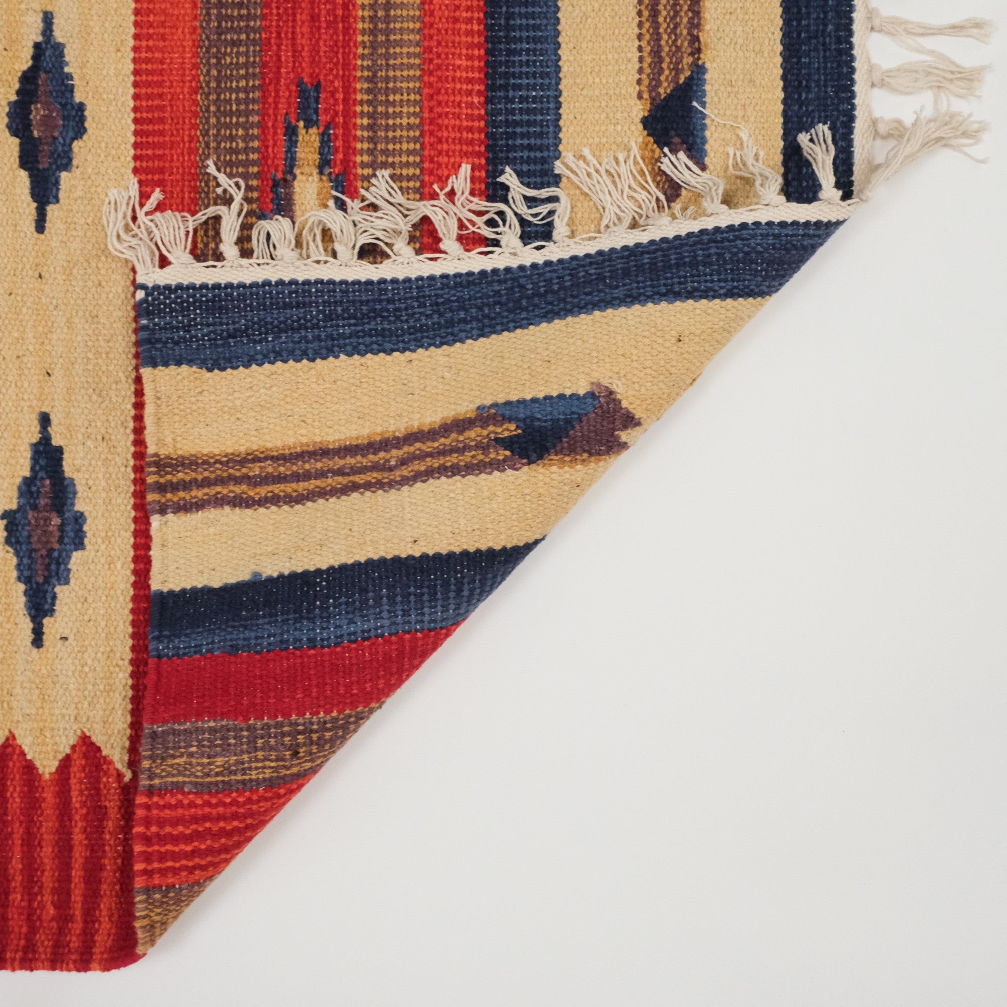 Panayır Serisi Rengarenk Etnik Desenli El Dokuma Pamuk Anadolu Kilim